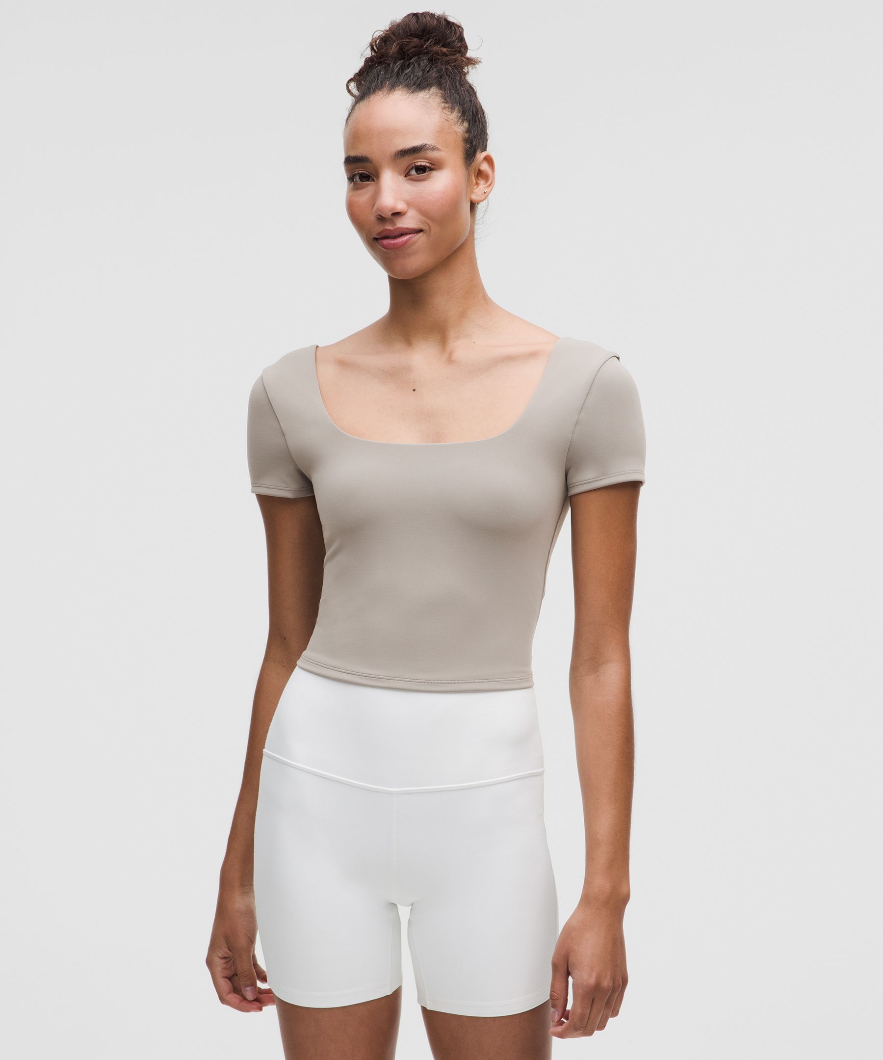Lululemon Wunder Under Smoothcover Square-neck T-shirt