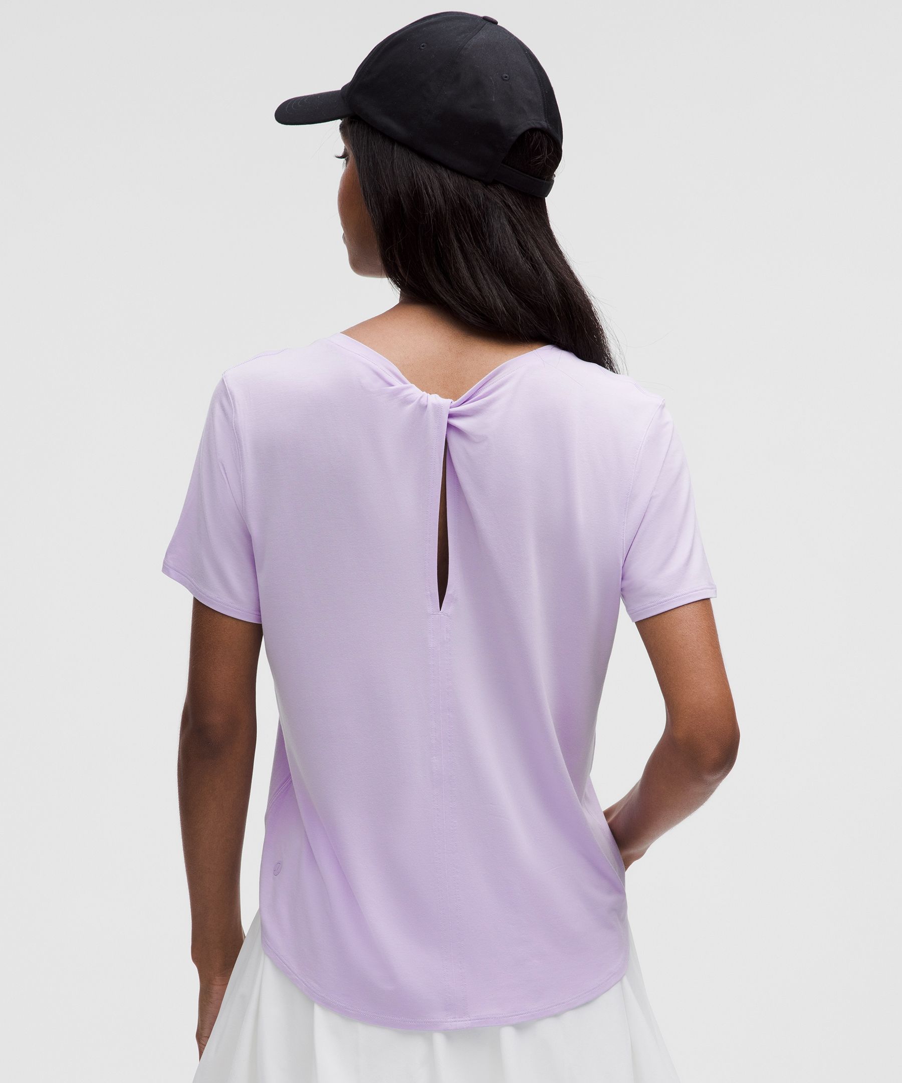 Lululemon Modal-silk Twist-back Short-sleeve Shirt