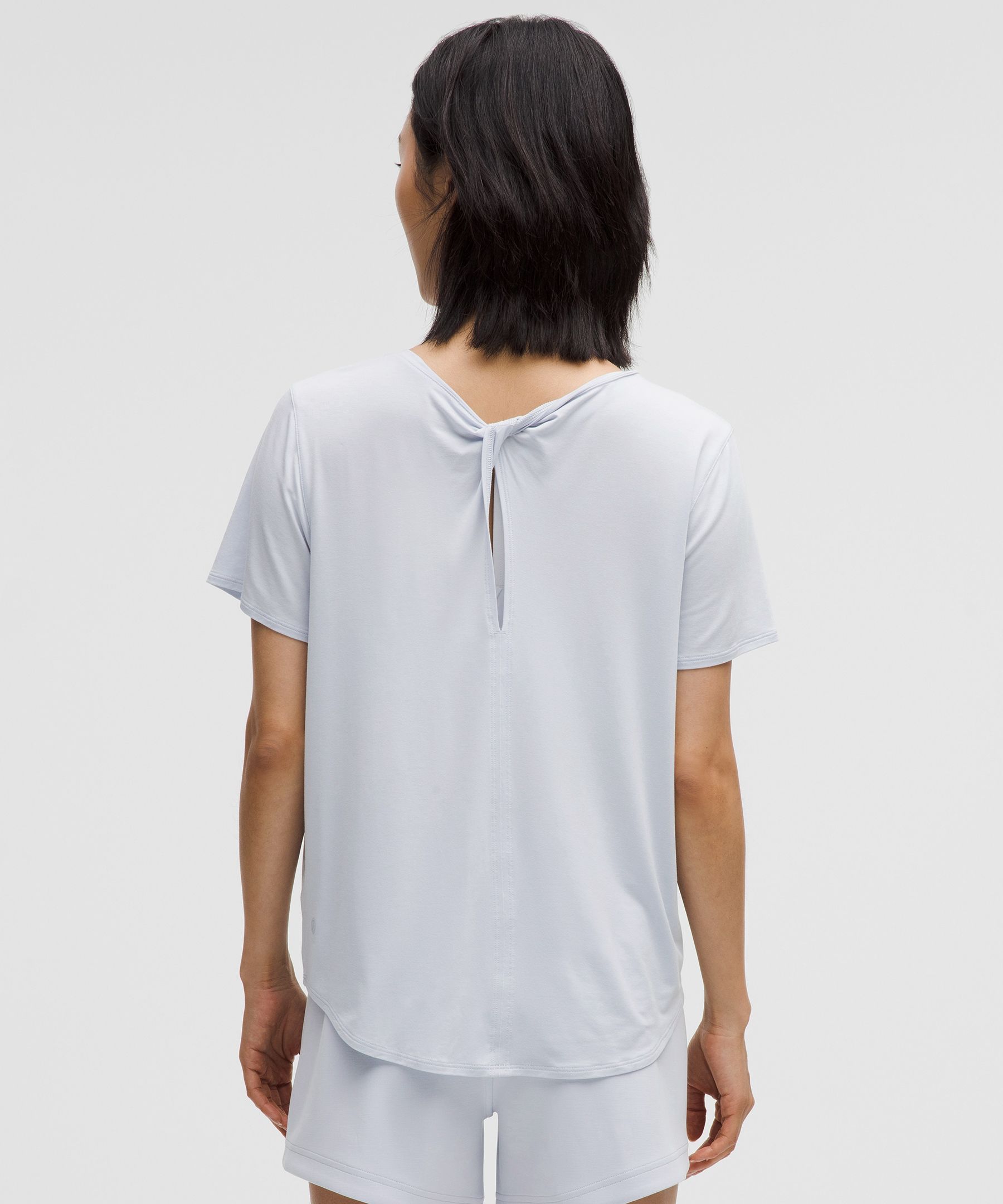 Lululemon Modal-silk Twist-back Short-sleeve Shirt