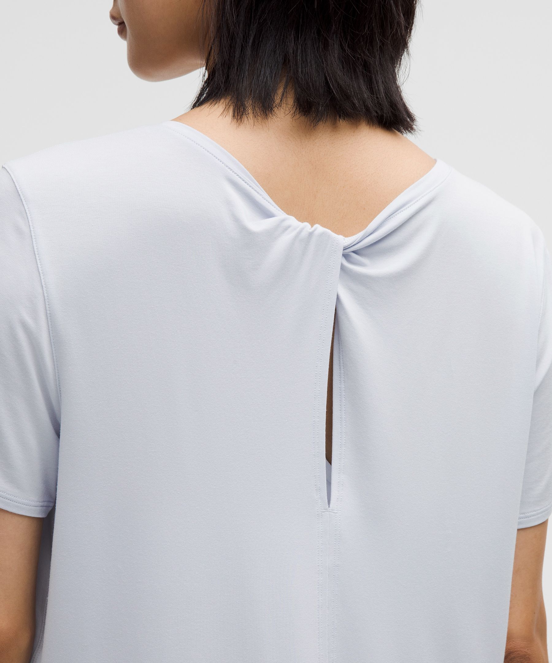 Lululemon Modal-silk Twist-back Short-sleeve Shirt