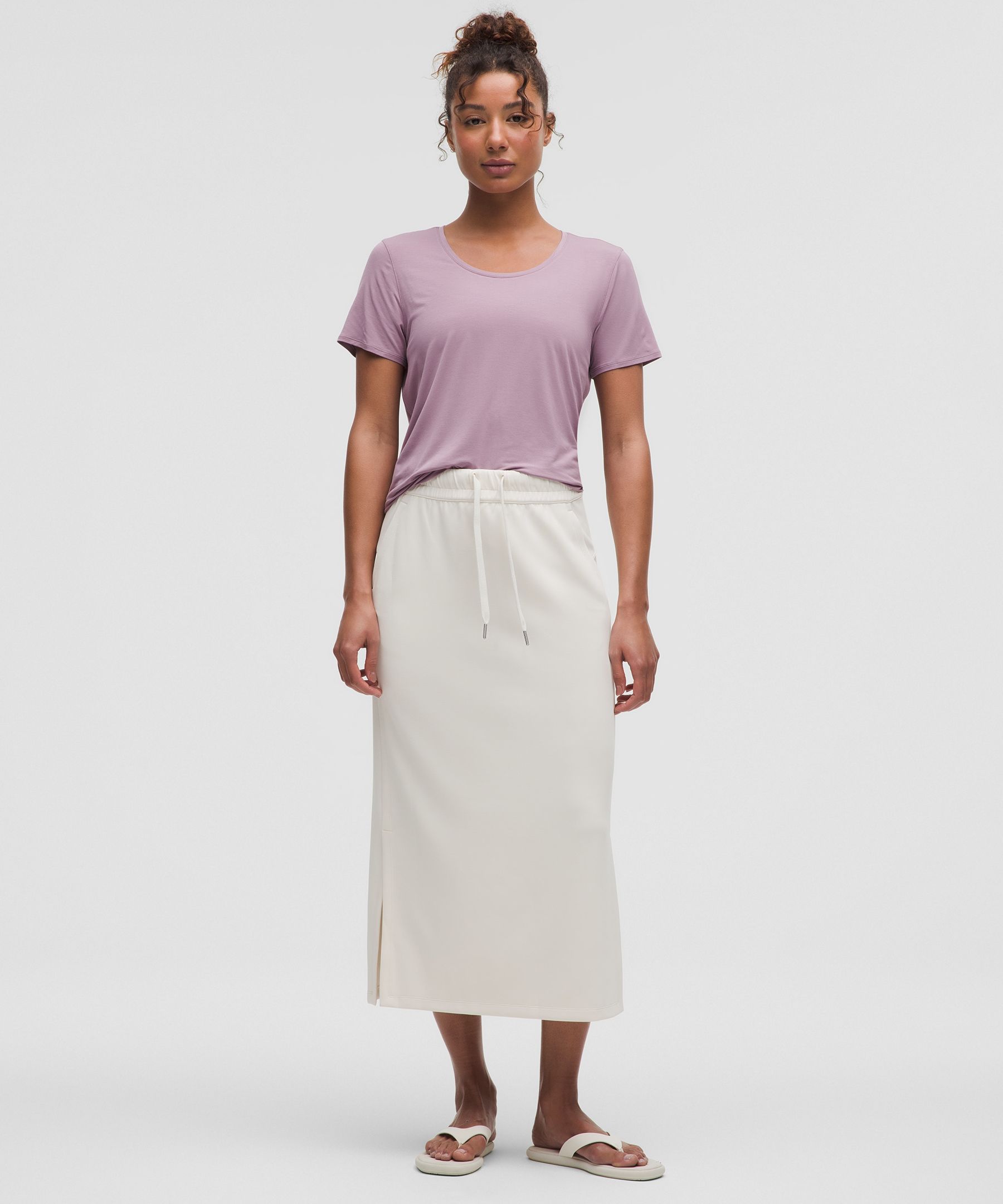 Lululemon Modal-silk Twist-back Short-sleeve Shirt
