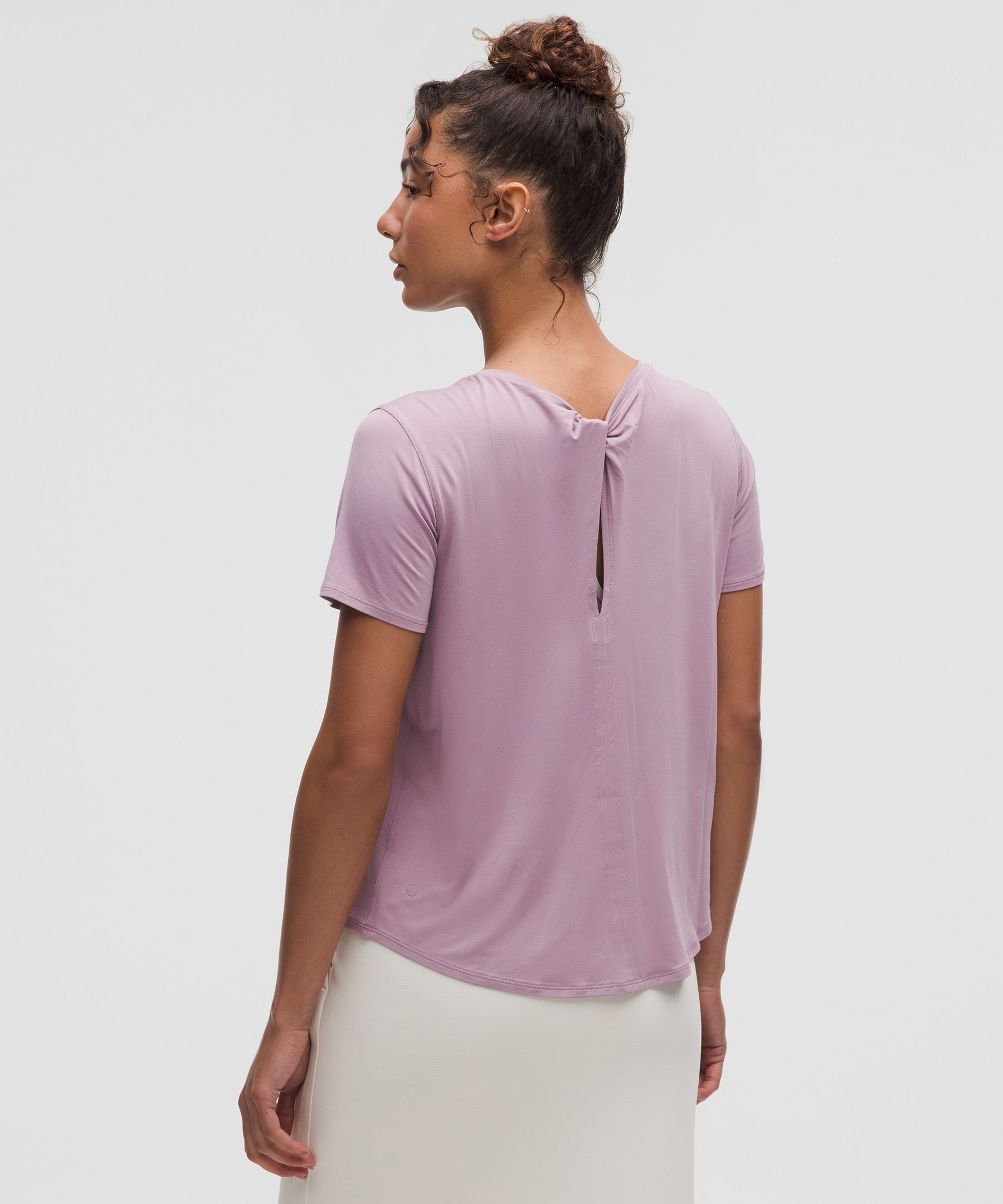 Lululemon Modal-silk Twist-back Short-sleeve Shirt