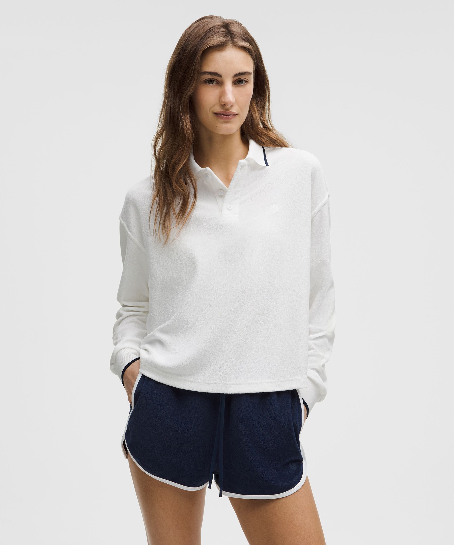 Lululemon Cotton Terry Relaxed-fit Polo Shirt