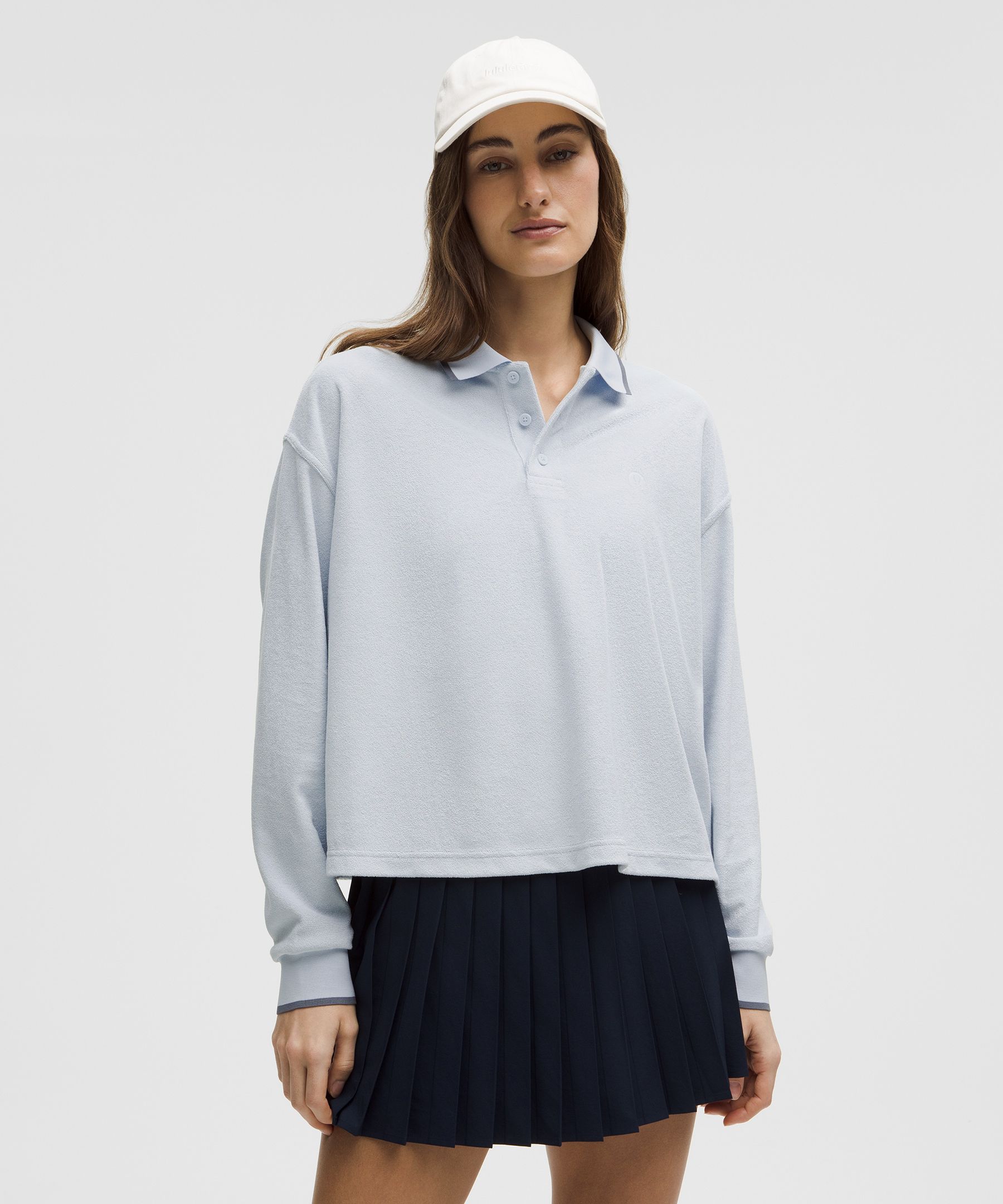 Cotton Terry Relaxed-Fit Polo Shirt