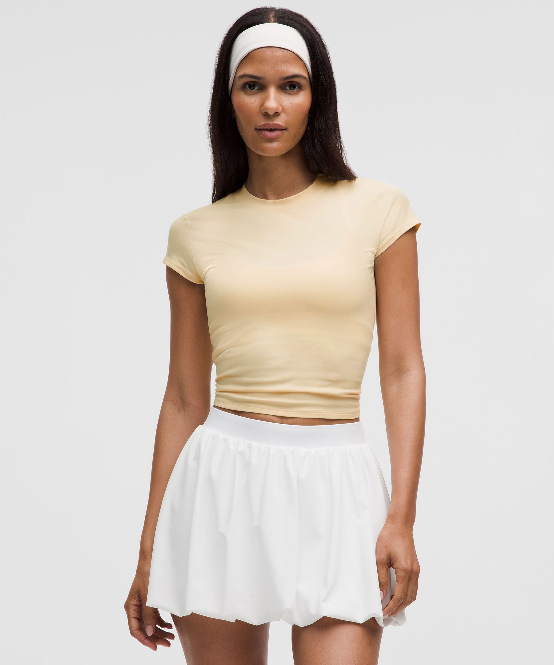 lululemon – Women’s Organic Baby Tee – Color Yellow – Size Small