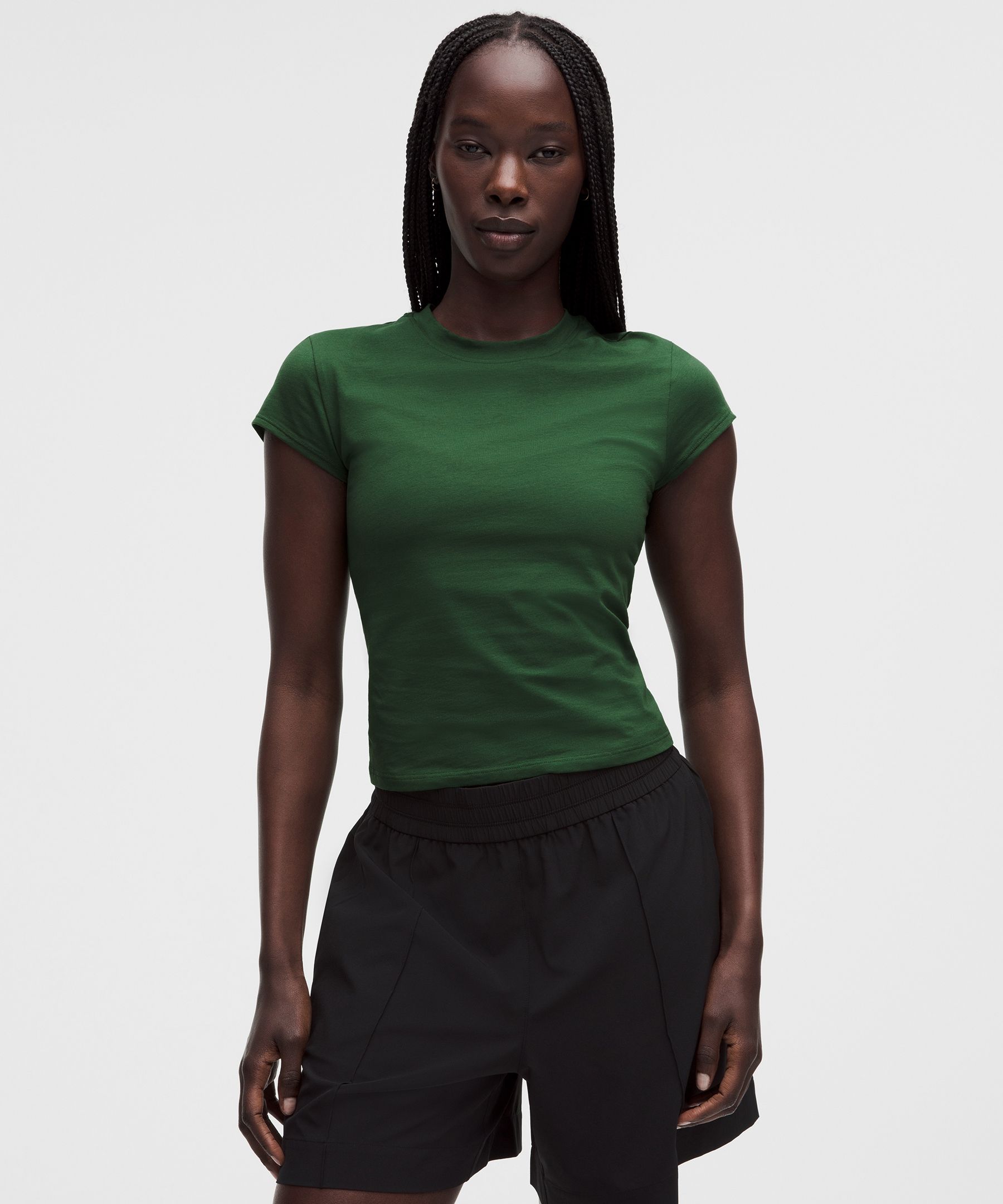 lululemon – Women’s Organic Baby Tee – Color Green – Size Large