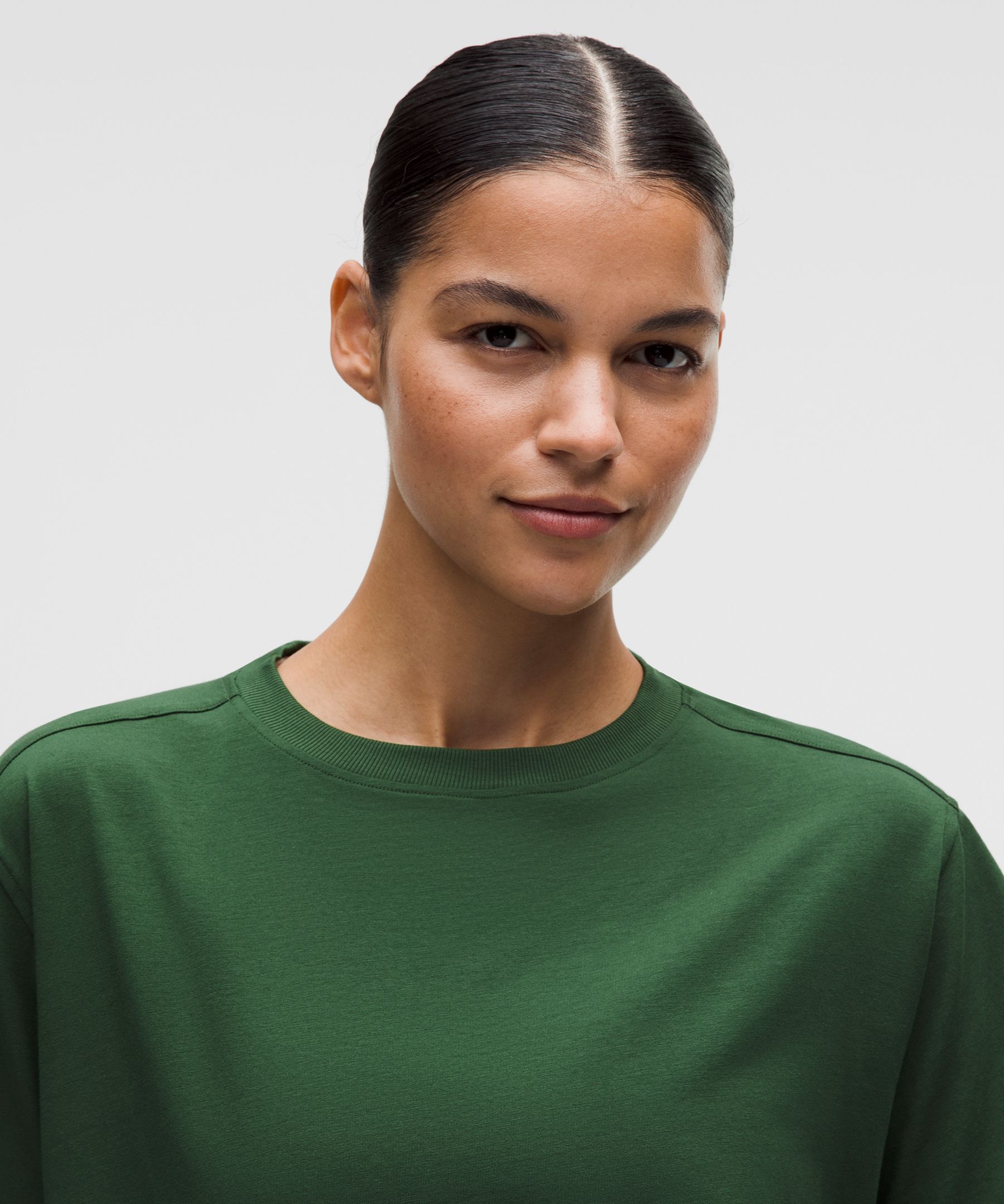 T-shirt col rond en coton biologique