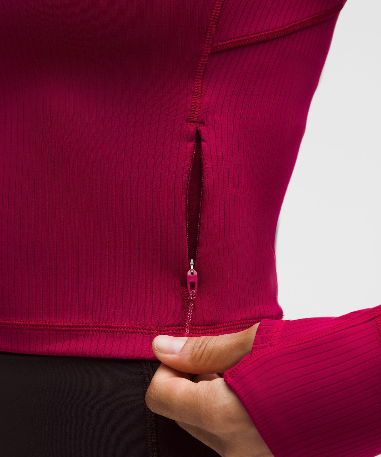 Lululemon It's Rulu Ribbed Cropped Half Zip *Updated — фото 5