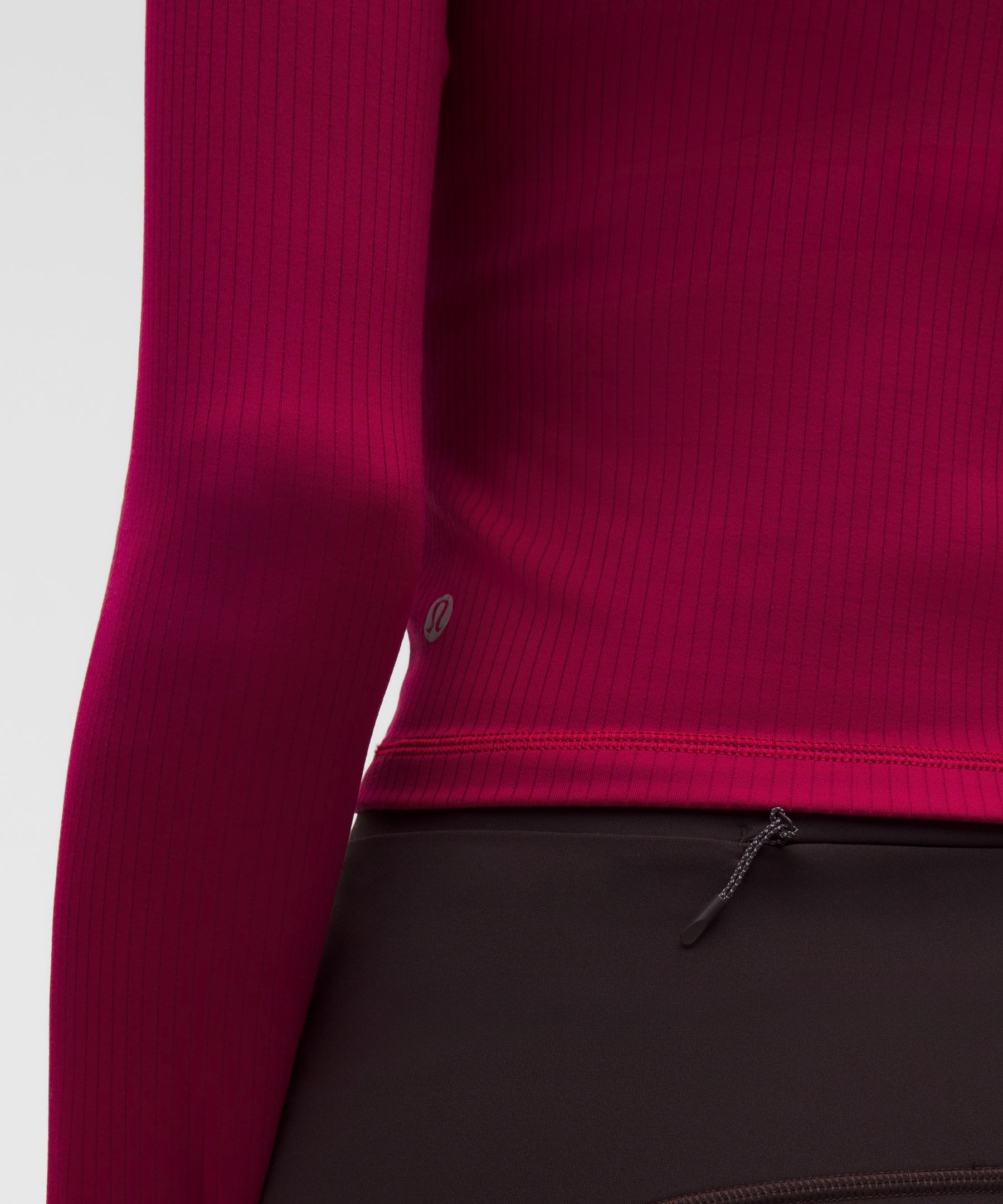 It's Rulu Ribbed Cropped Half Zip *Updated