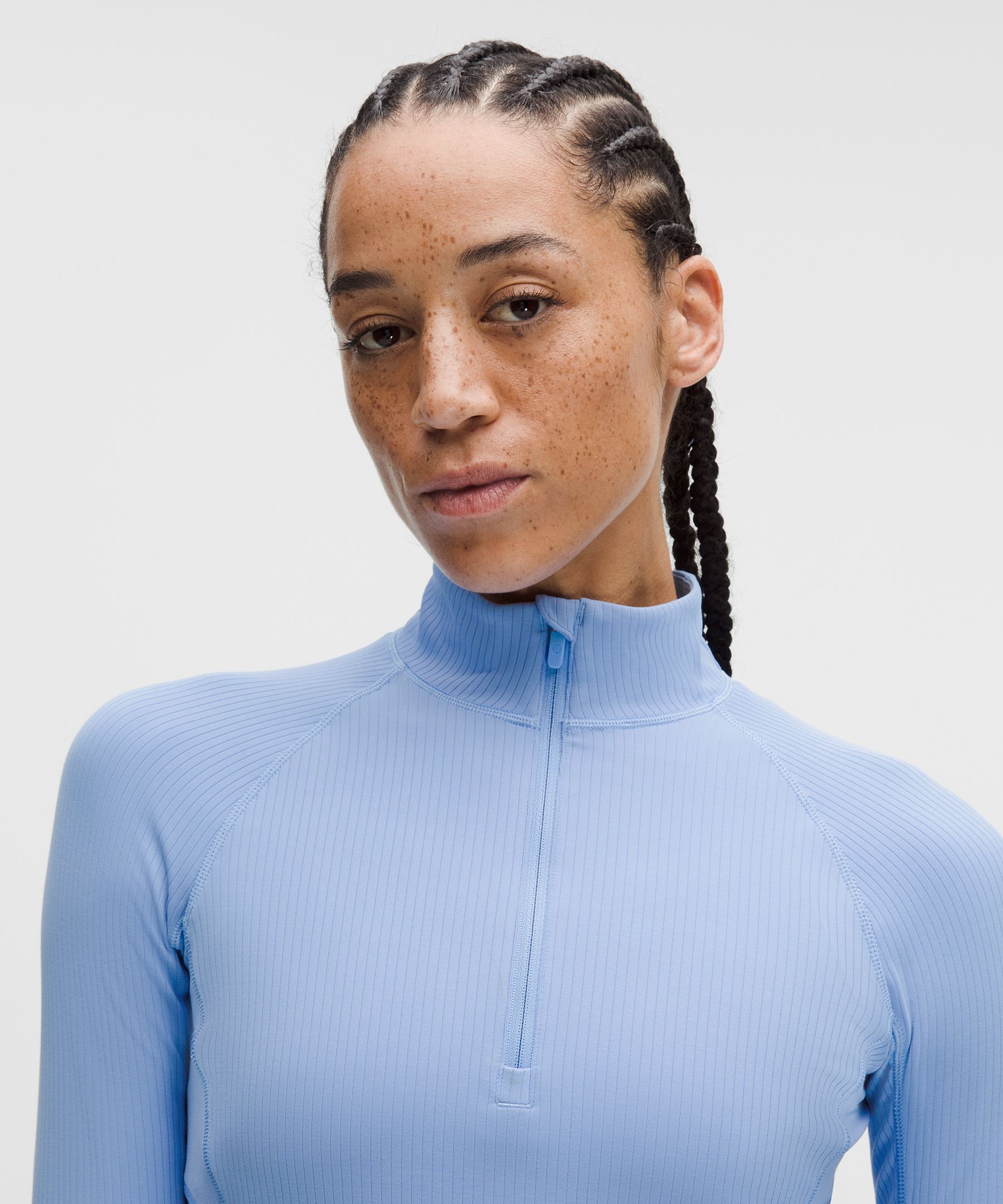 It's Rulu Ribbed Cropped Half Zip *Updated