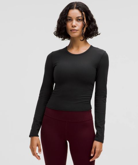Lululemon All It Takes Back-Twist Ribbed Long-Sleeve Shirt
