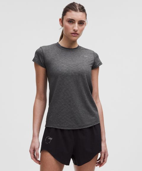 Lululemon Mile Maker Run Crew Graphic Mesh Short-Sleeve Shirt