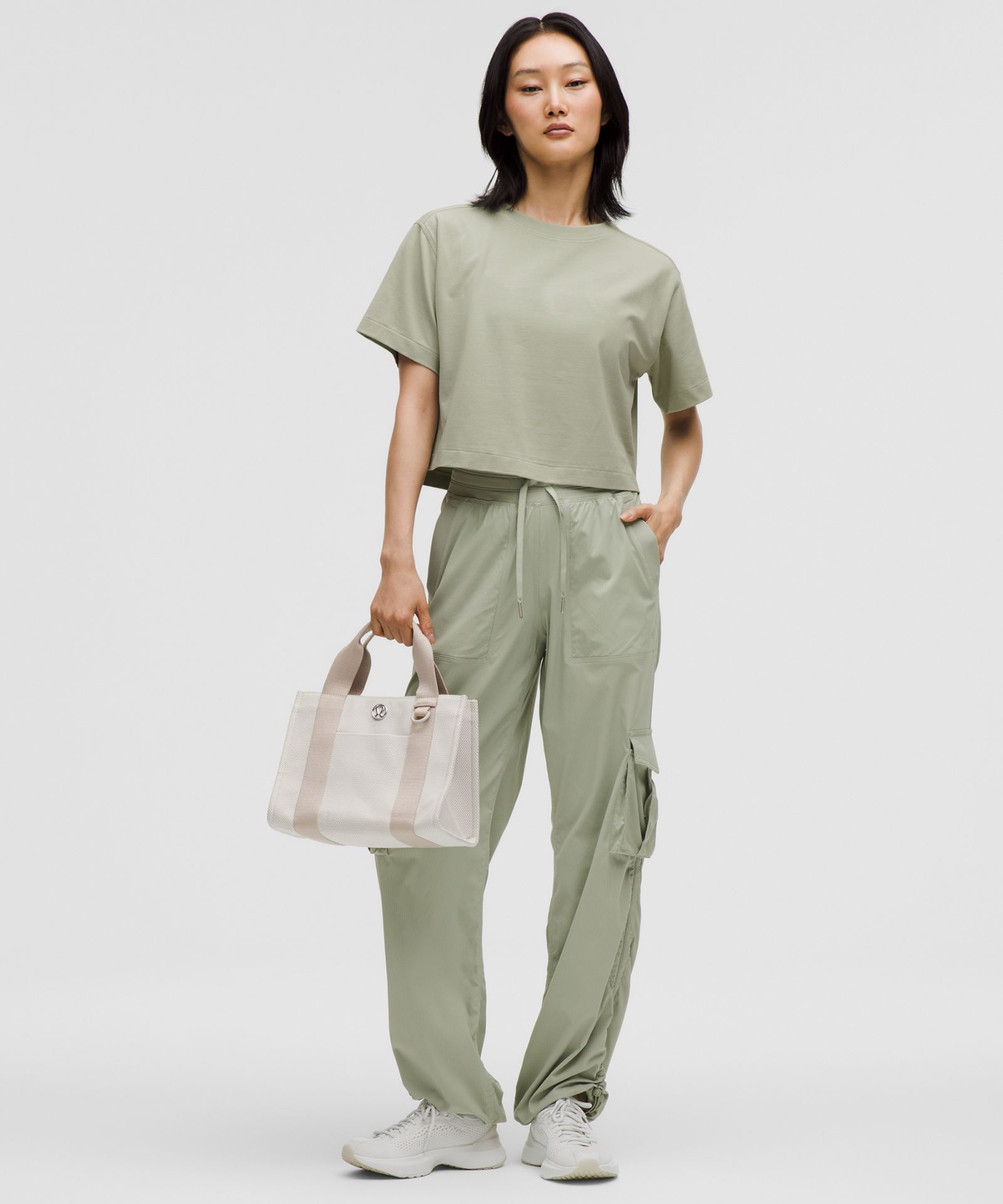 Женская укороченная футболка Lululemon All Yours из хлопка — фото 2