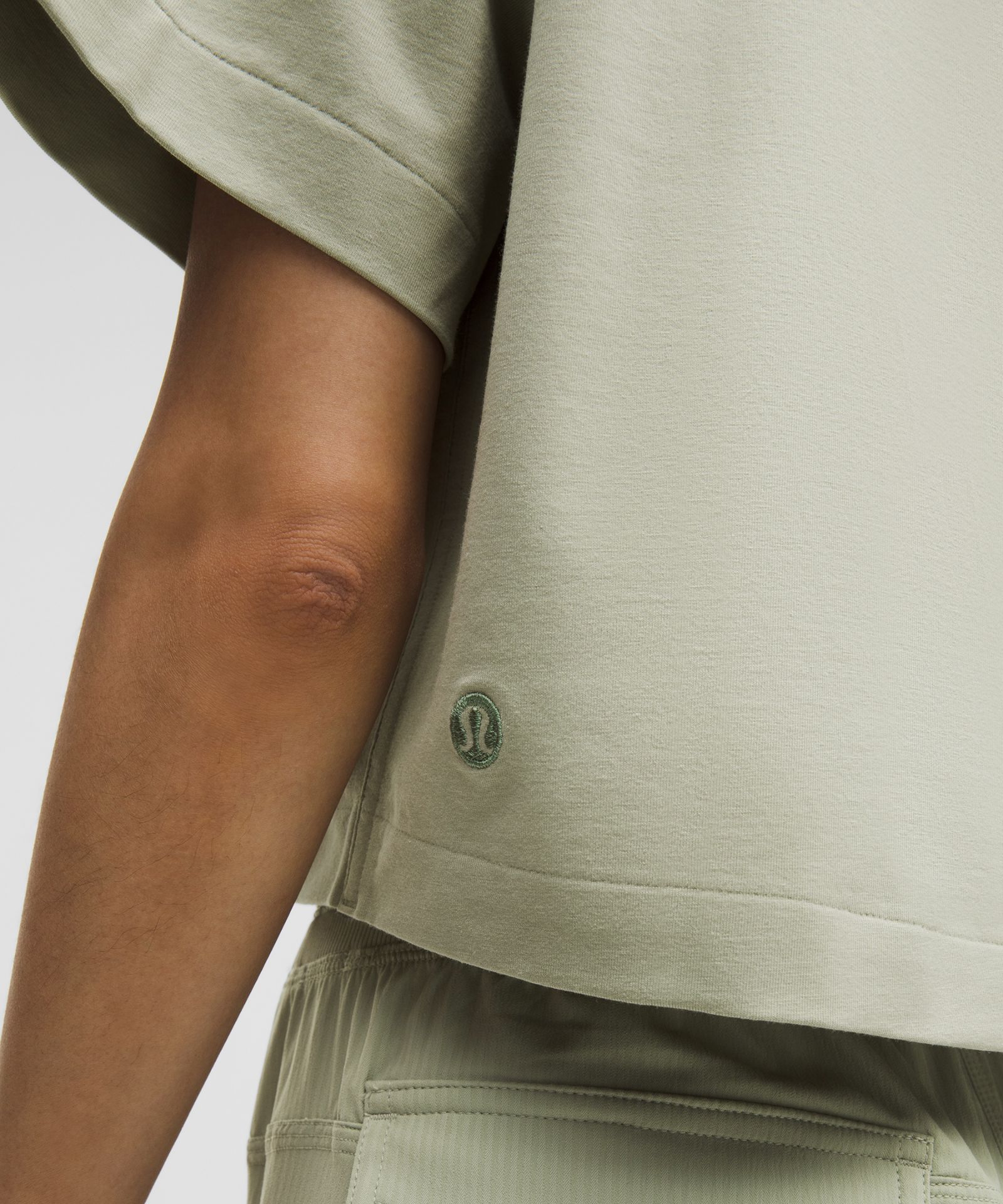 Женская укороченная футболка Lululemon All Yours из хлопка — фото 5