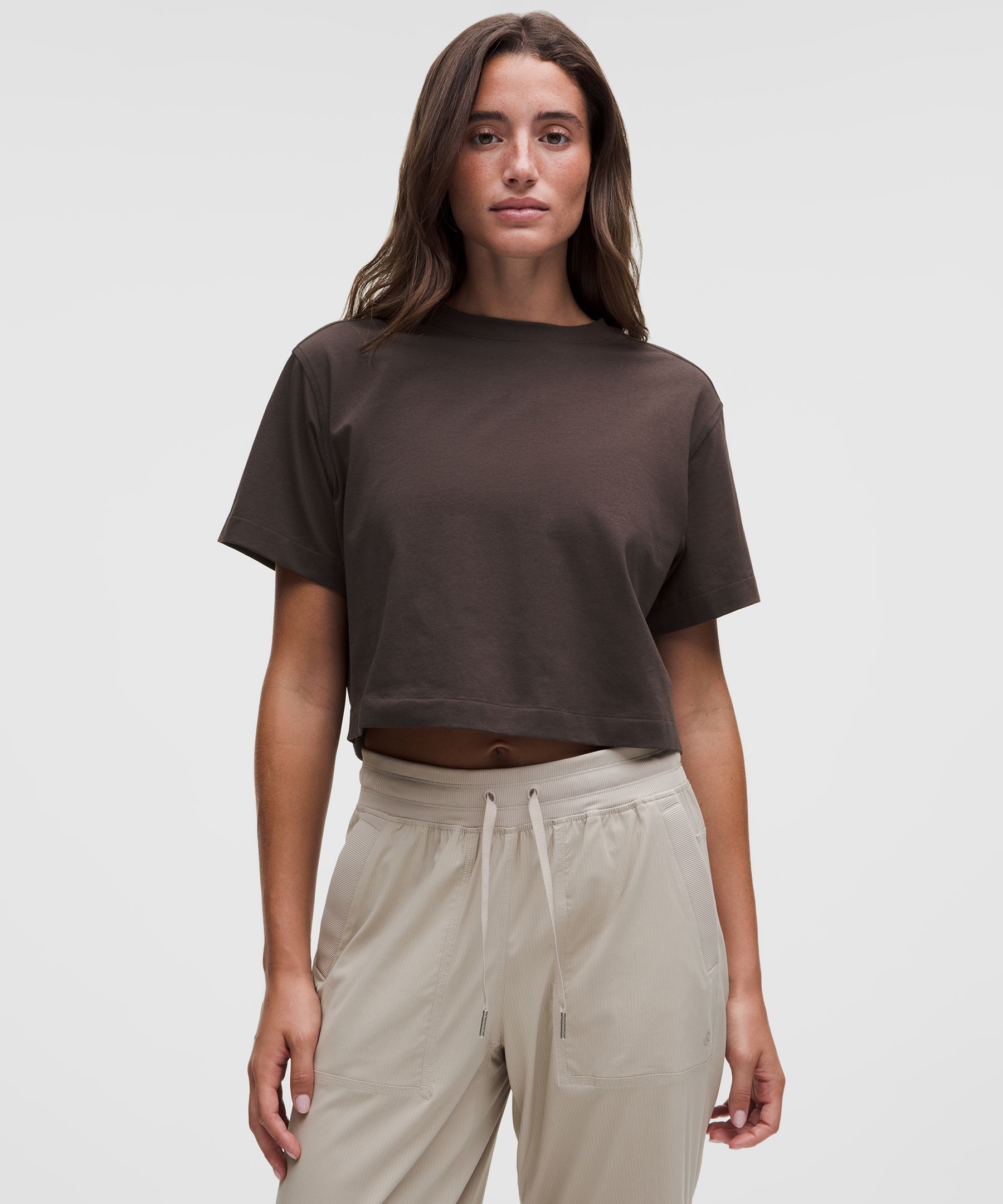 All Yours Organic Cotton-Blend Cropped T-Shirt
