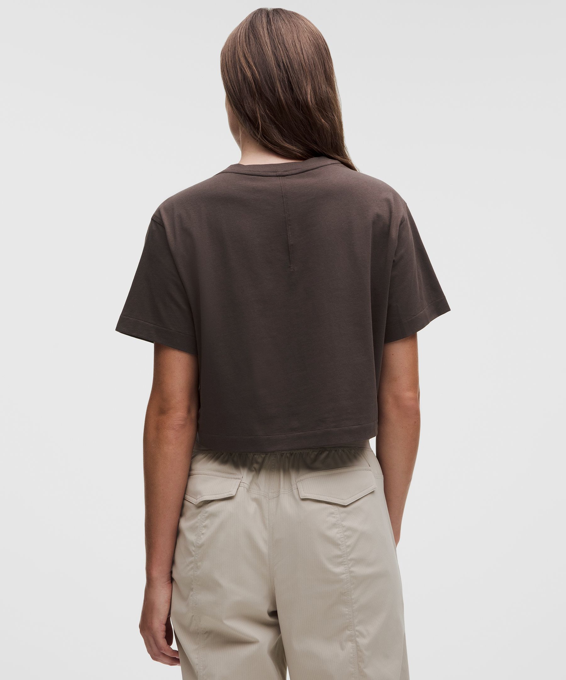 All Yours Organic Cotton-Blend Cropped T-Shirt