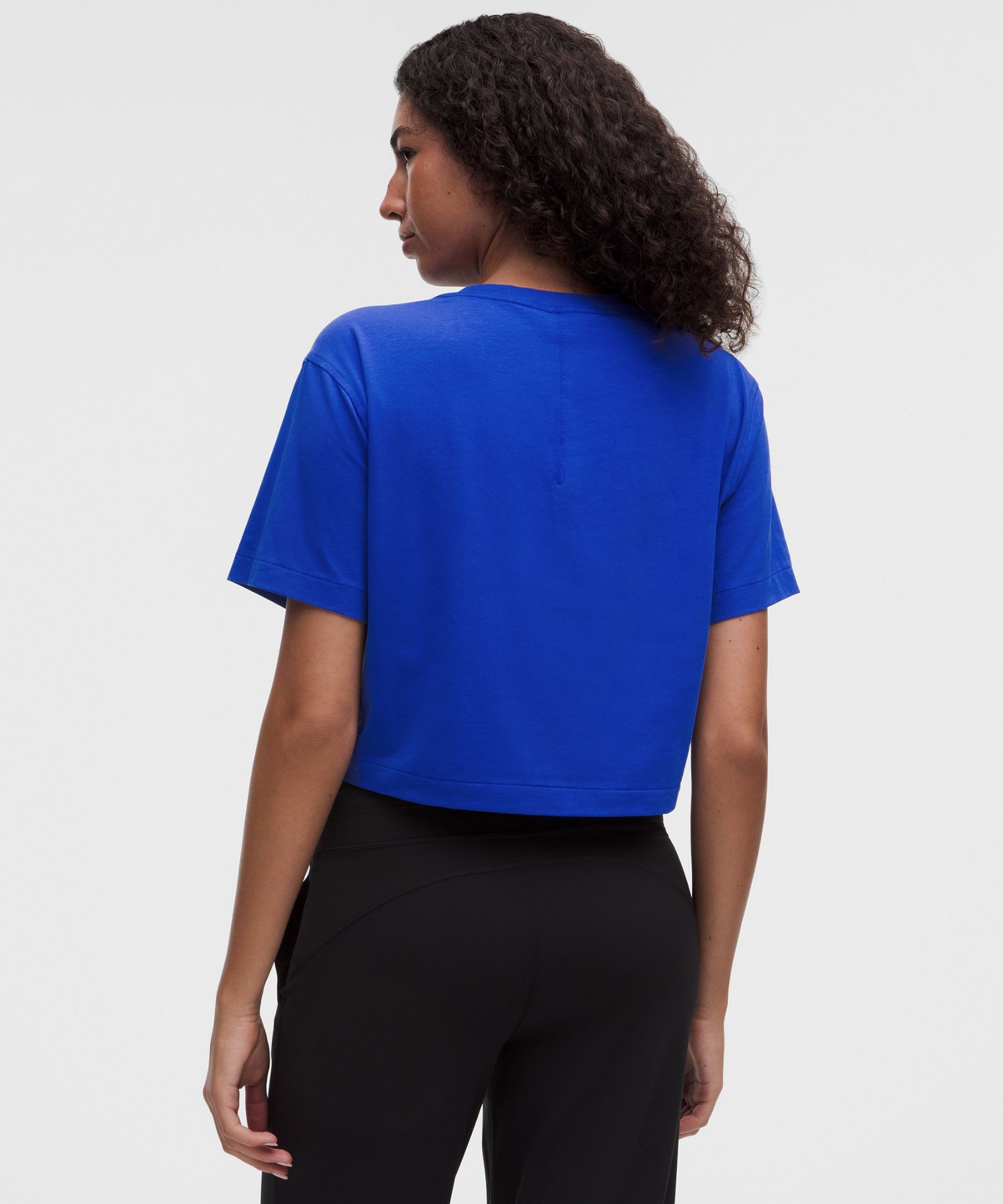 Женская укороченная футболка Lululemon All Yours, органический хлопок — фото 3