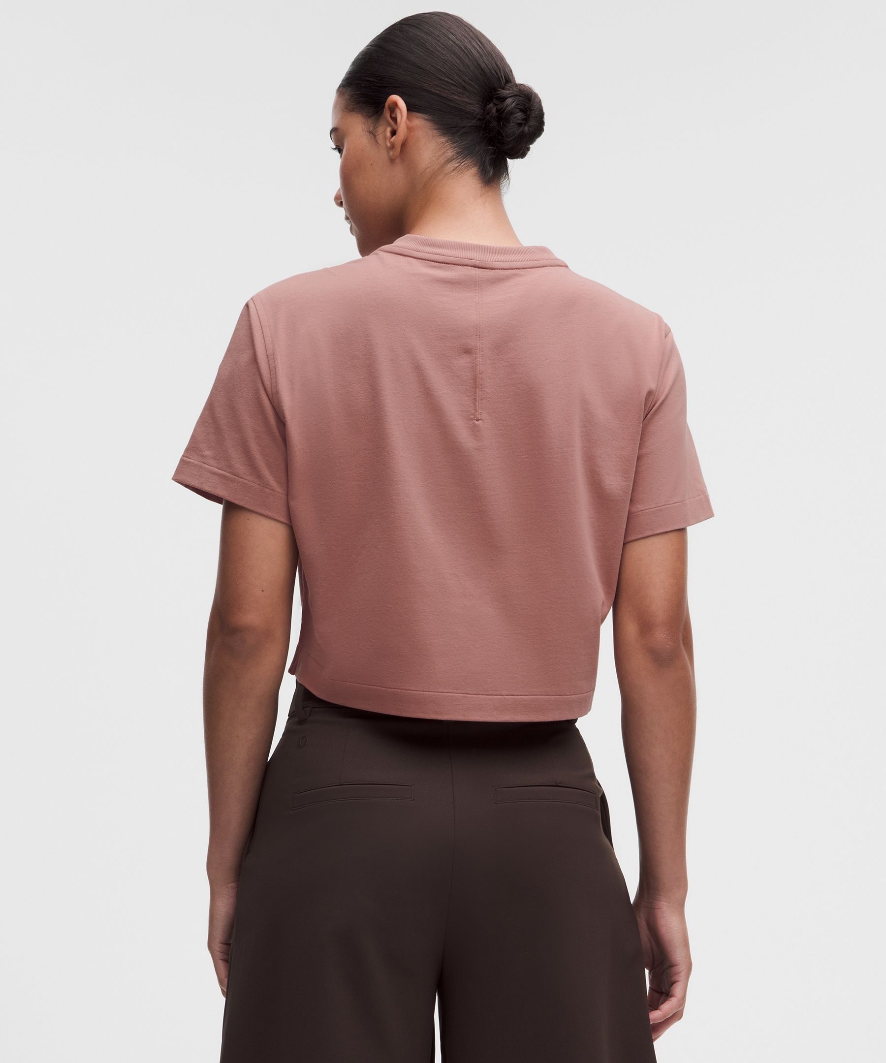 All Yours Organic Cotton-Blend Cropped T-Shirt