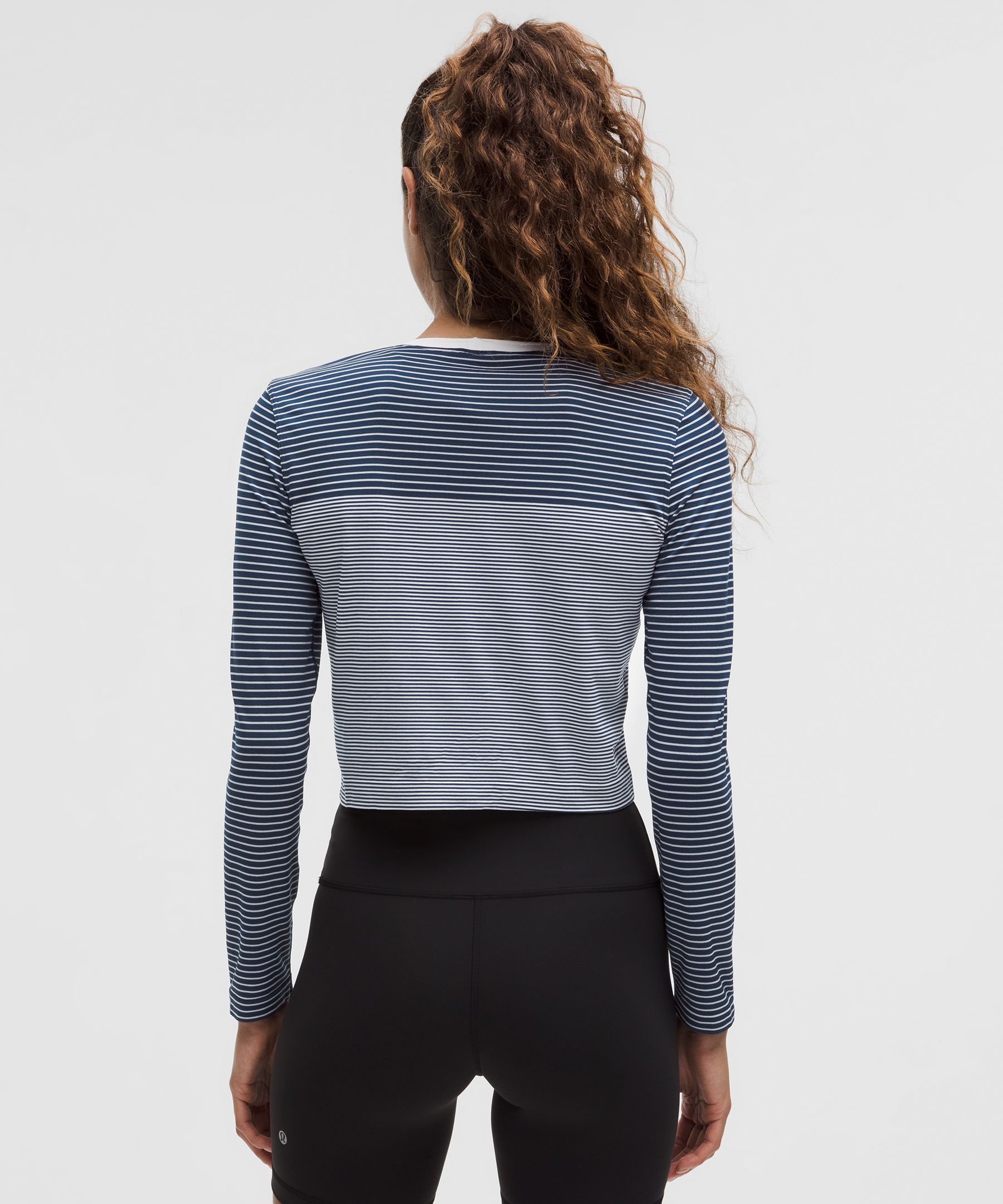 Seamless Classic-Fit Mariner Stripe Long-Sleeve Shirt | Women's Long Sleeve Shirts