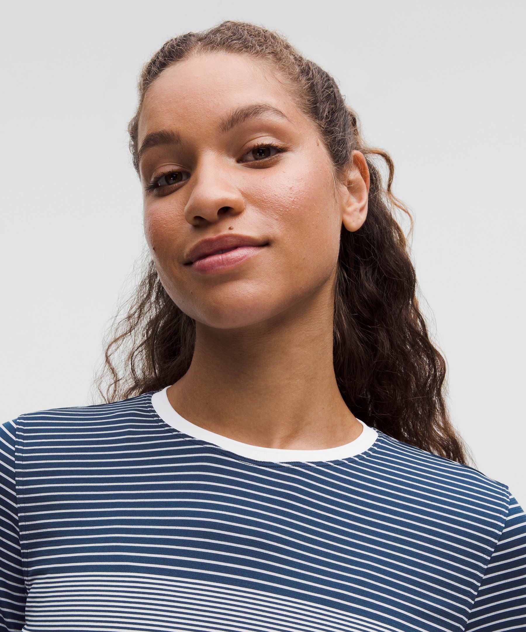 Seamless Classic-Fit Mariner Stripe Long-Sleeve Shirt | Women's Long Sleeve Shirts