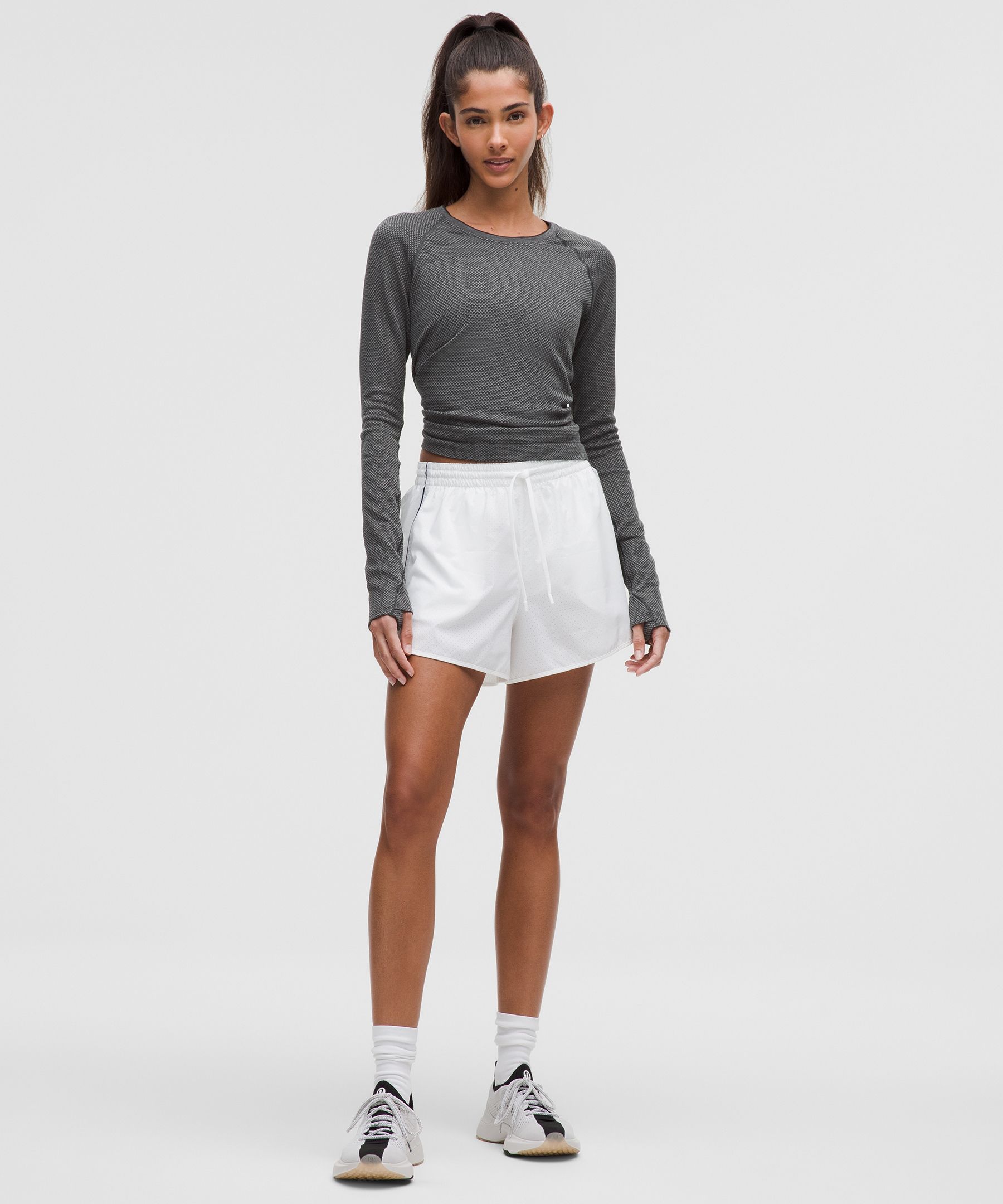 Lululemon Swiftly Tech Long-sleeve Shirt 2.0 Waist Length Textured Knit