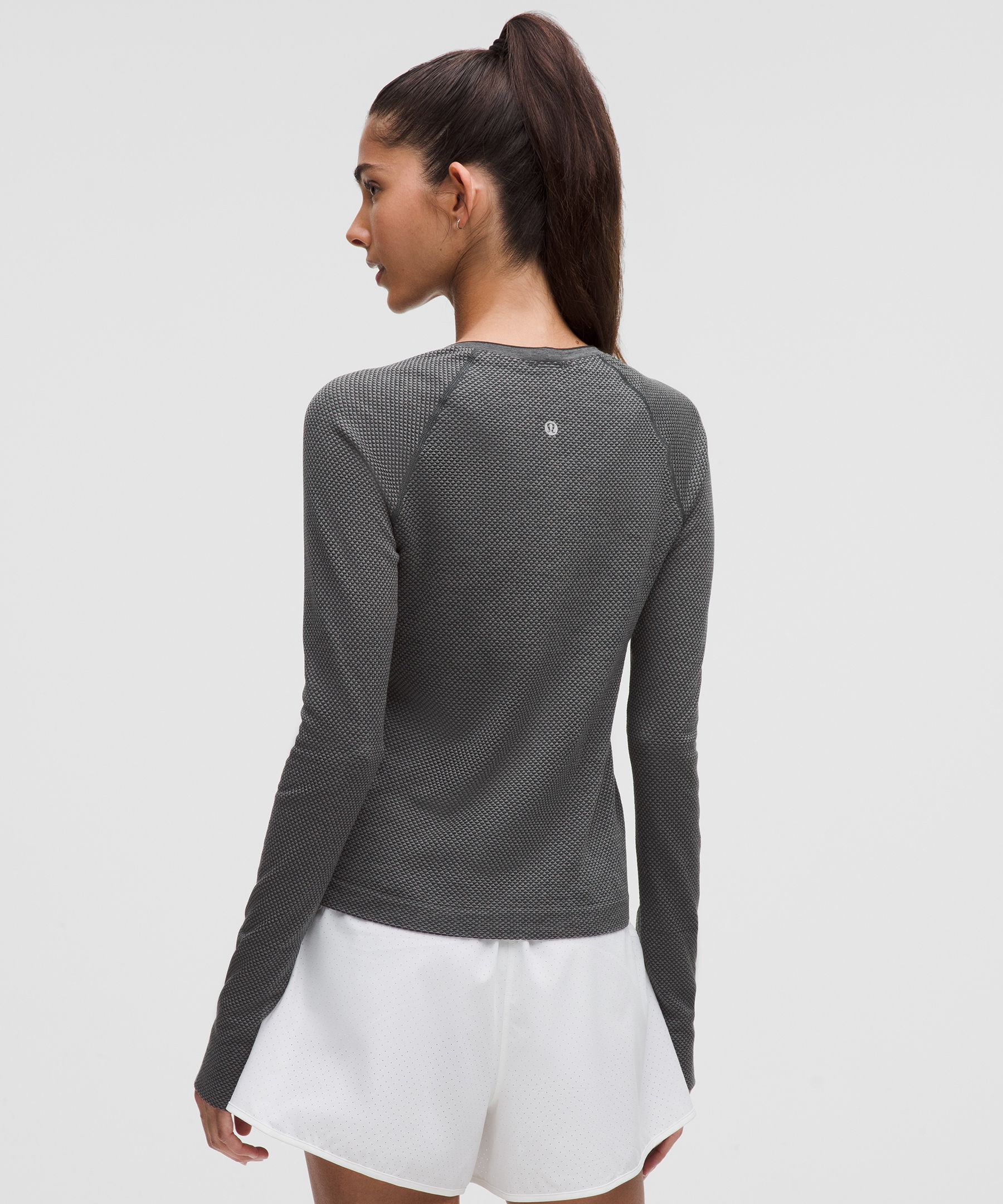 Lululemon Swiftly Tech Long-sleeve Shirt 2.0 Waist Length Textured Knit