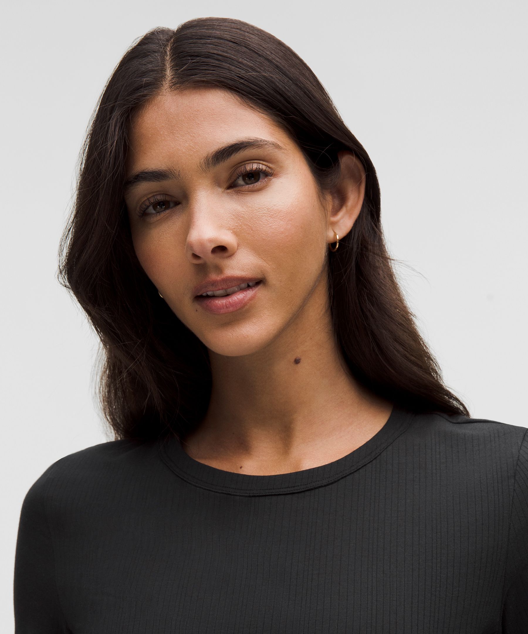 Stretch Cotton Ribbed Short-Sleeve Bodysuit | Women's Bodysuits
