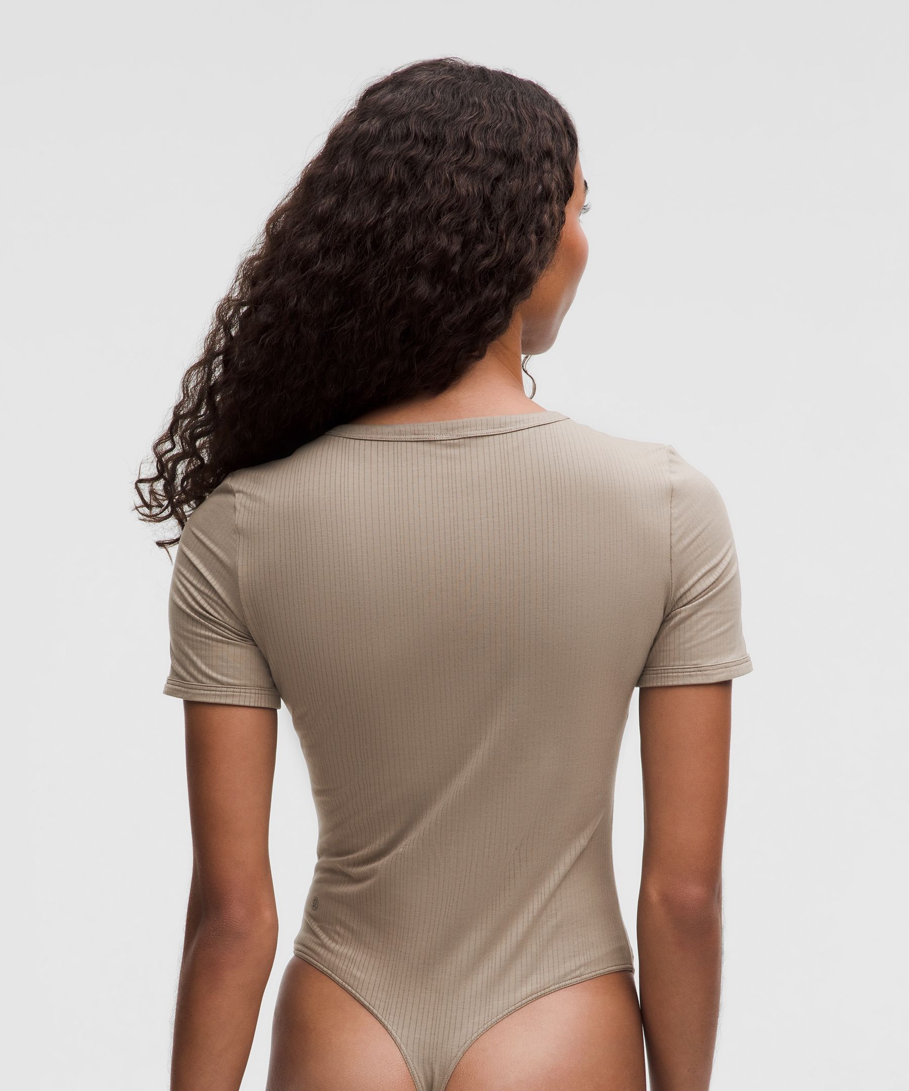 Lululemon Stretch Cotton Ribbed Short-sleeve Bodysuit