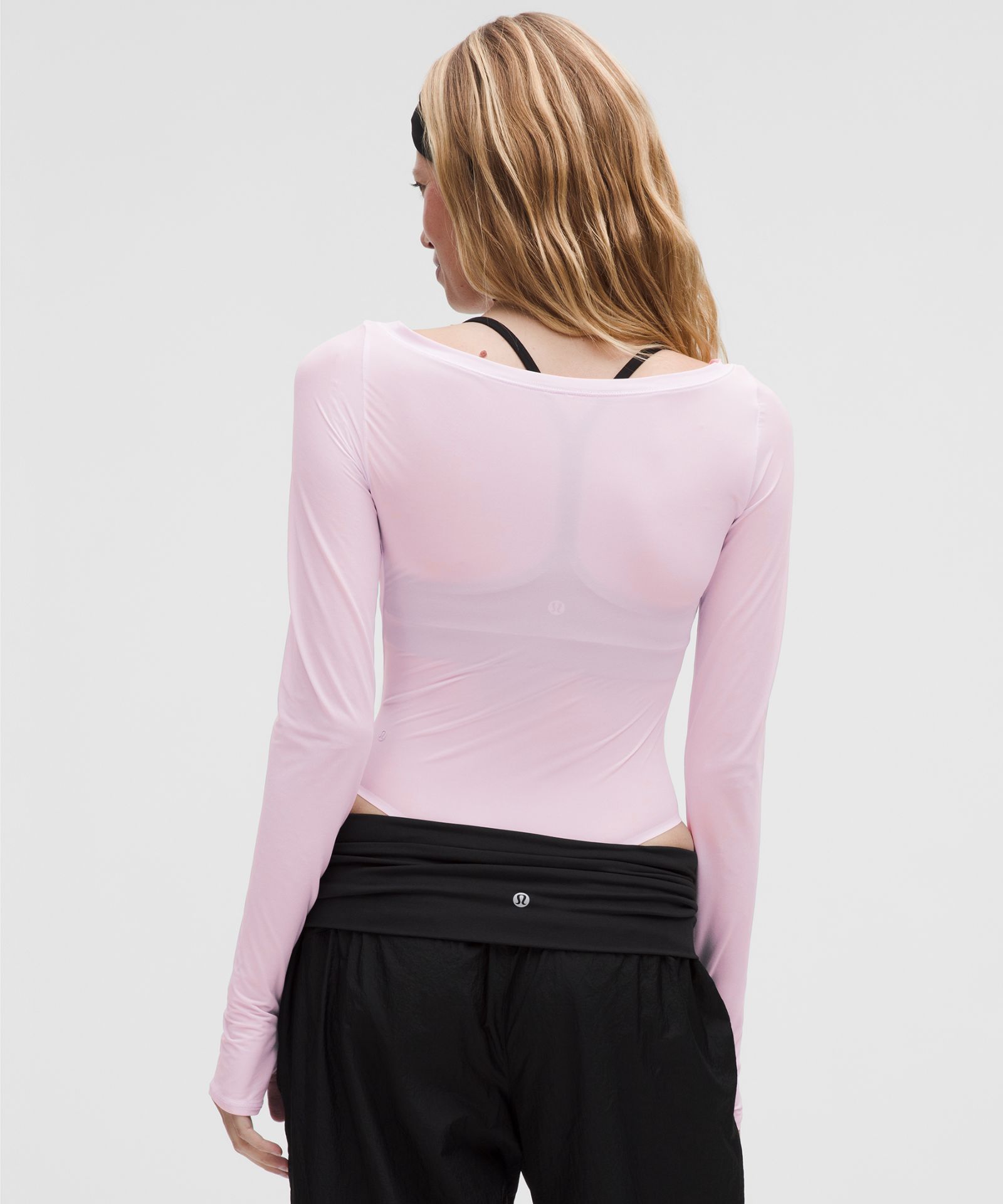 Lululemon Wundermost Ultra-Soft Nulu Mesh Boatneck Long-Sleeve Bodysuit — фото 3