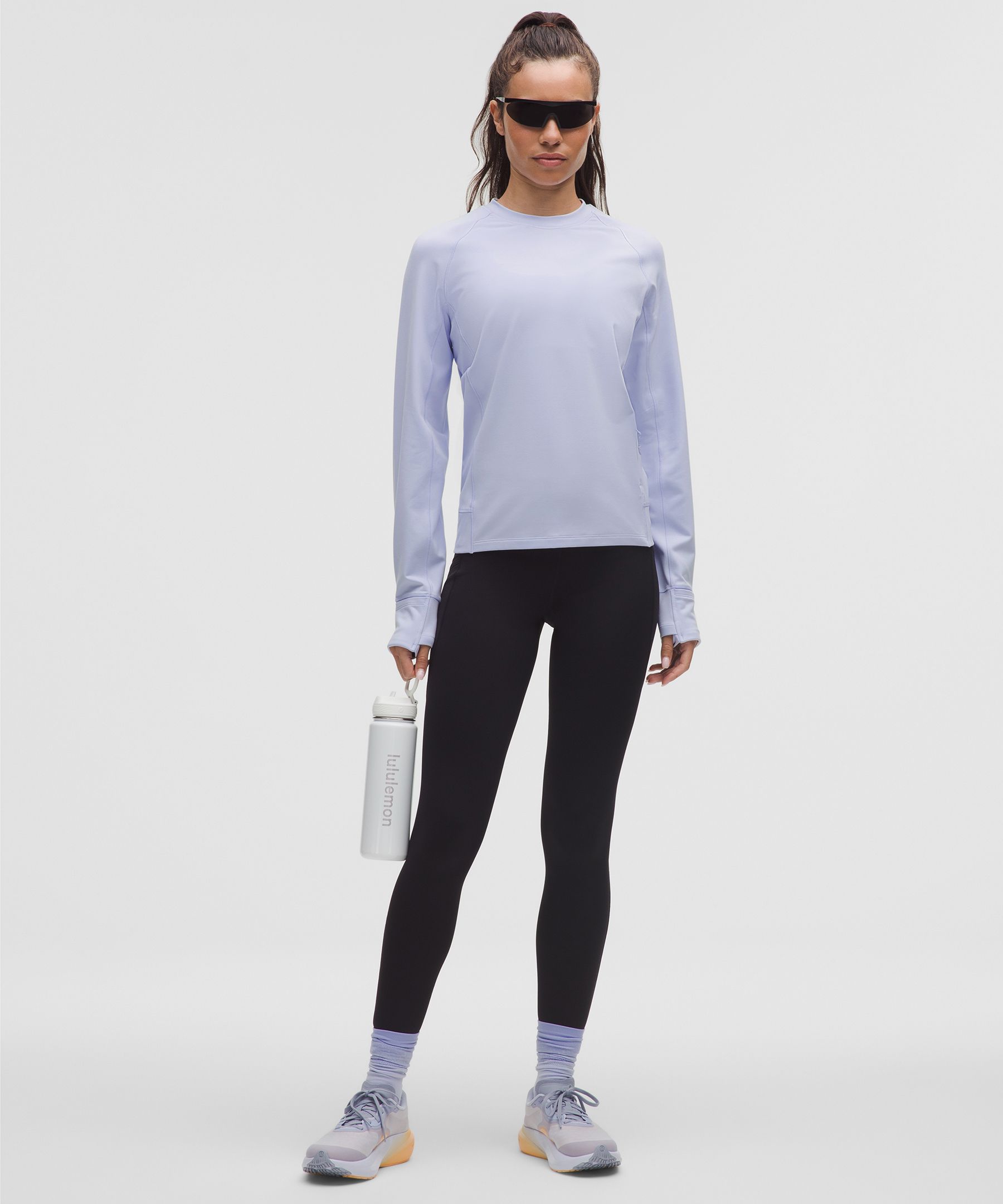 Lululemon It's Rulu Fleece Long-sleeve Shirt In Blue