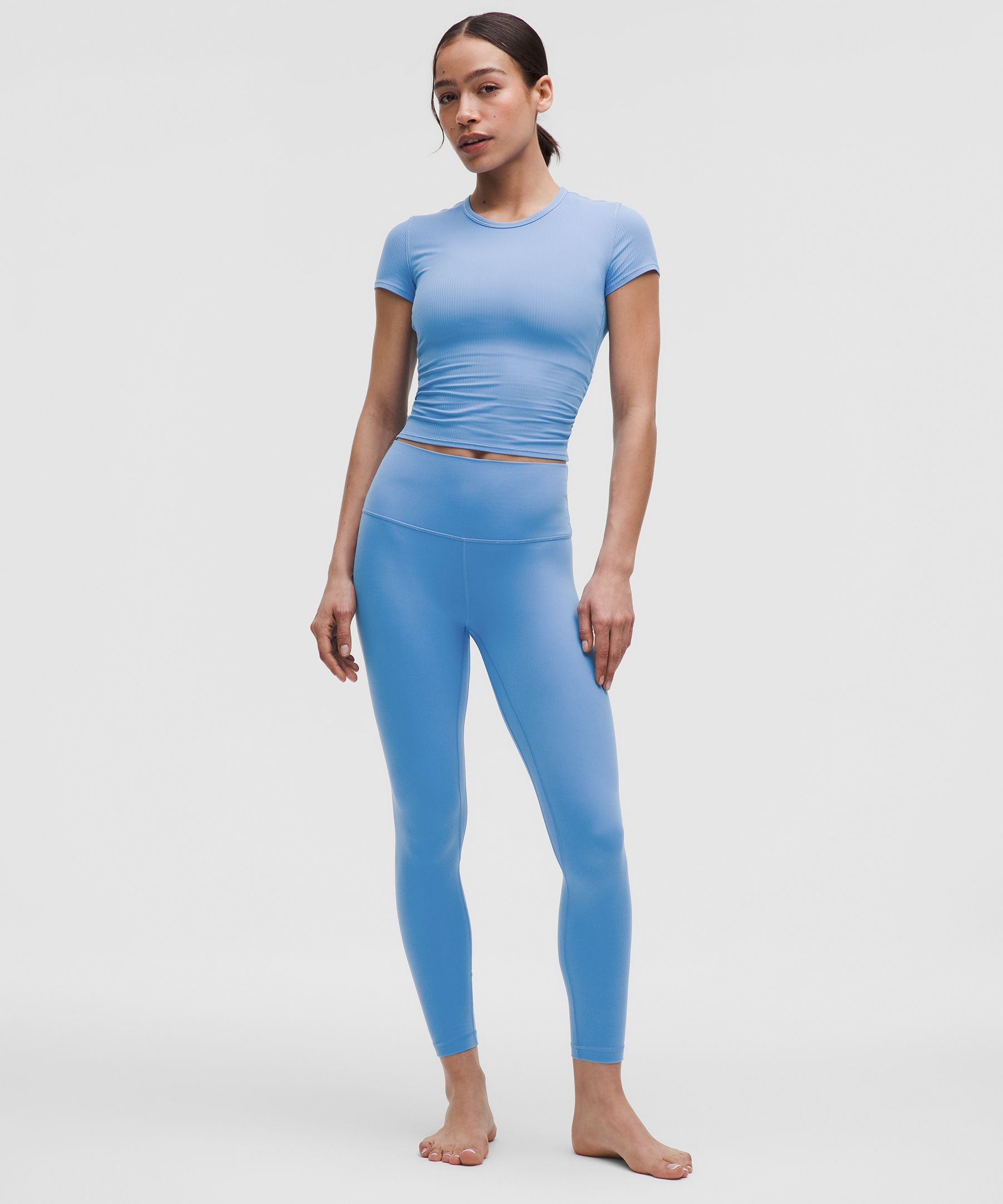 All It Takes Back-Twist Ribbed Short-Sleeve Shirt | Women's