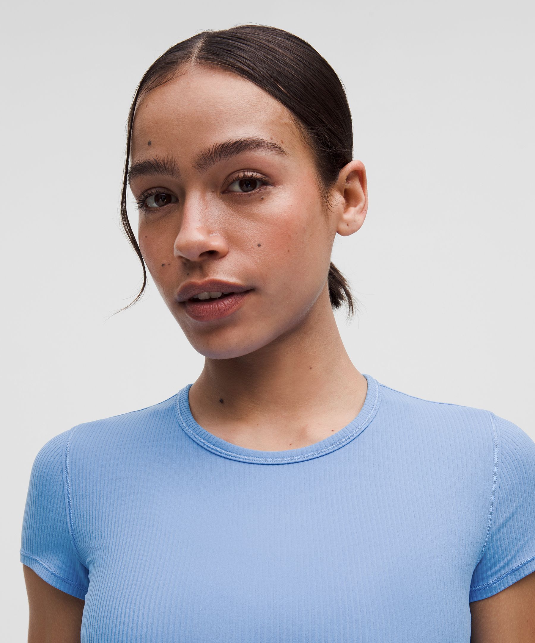 All It Takes Back-Twist Ribbed Short-Sleeve Shirt | Women's