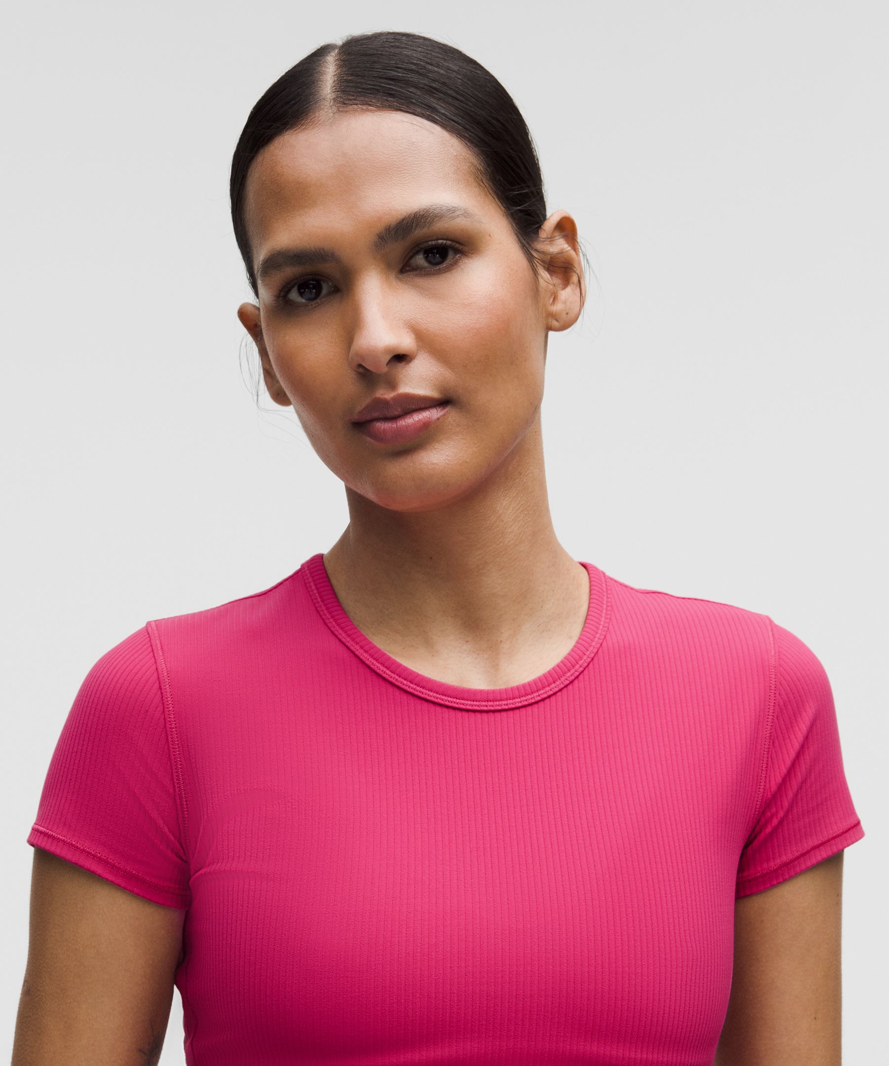 Lululemon All It Takes Back-twist Ribbed Short-sleeve Shirt
