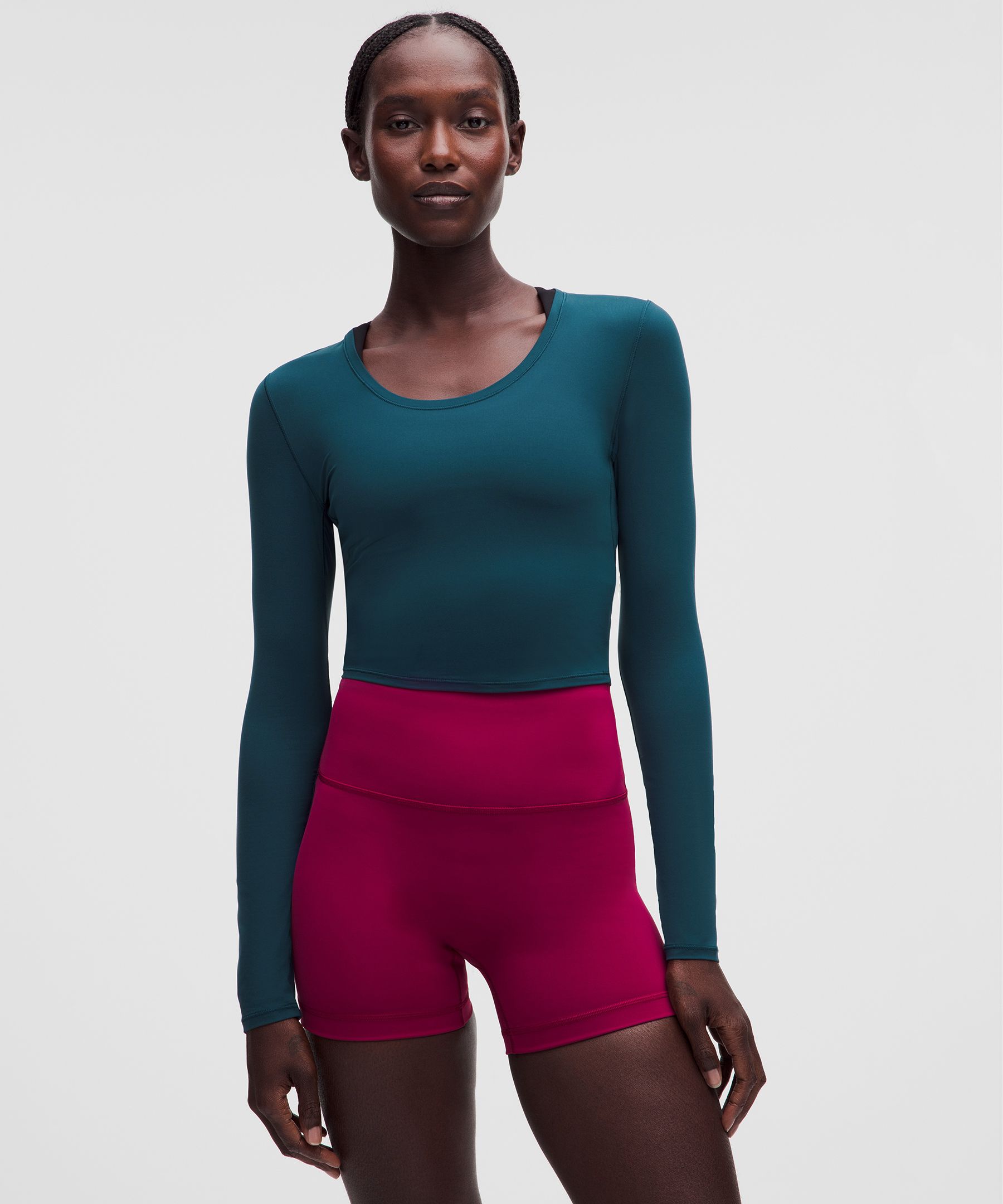 Unrestricted Power Cropped Long-Sleeve Shirt