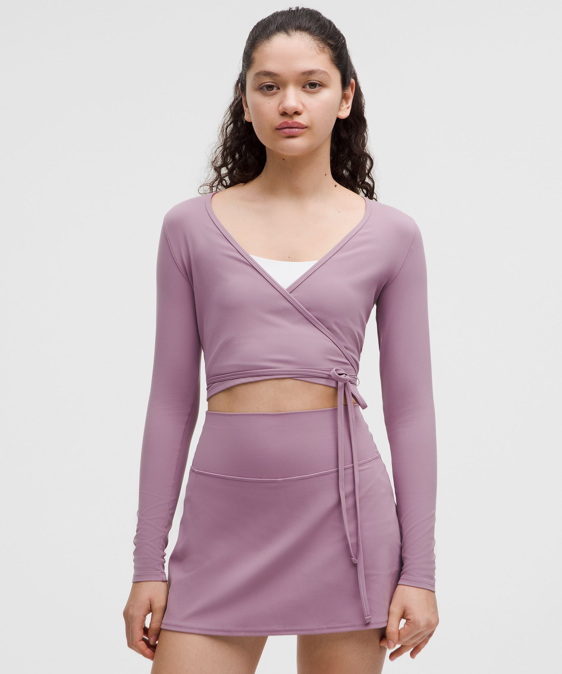 Nulu Long-Sleeve Cropped Wrap