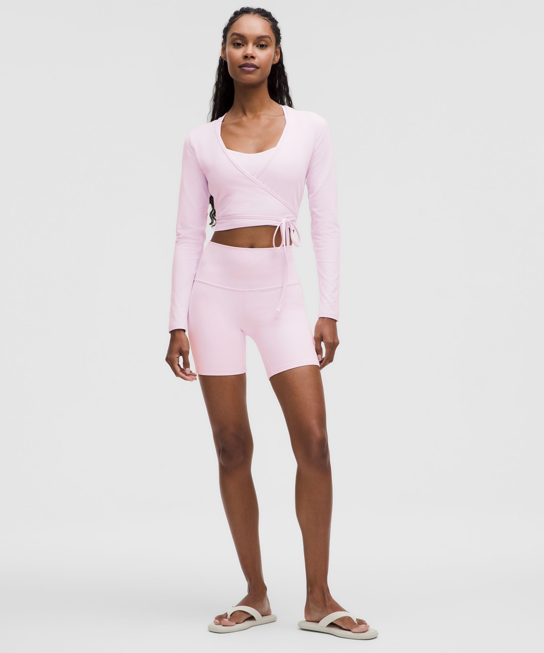 Nulu Long-Sleeve Cropped Wrap | Women's Long Sleeve Shirts