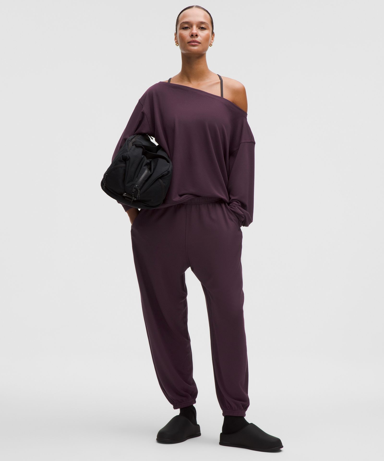 Женский лонгслив Lululemon BeCalm Oversized Boatneck — фото 2