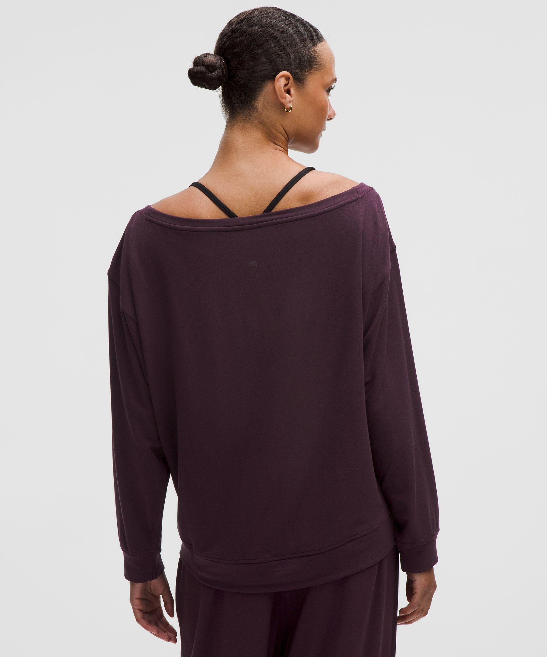 BeCalm Oversized Boatneck Long-Sleeve Shirt | Women's Hoodies & Sweatshirts