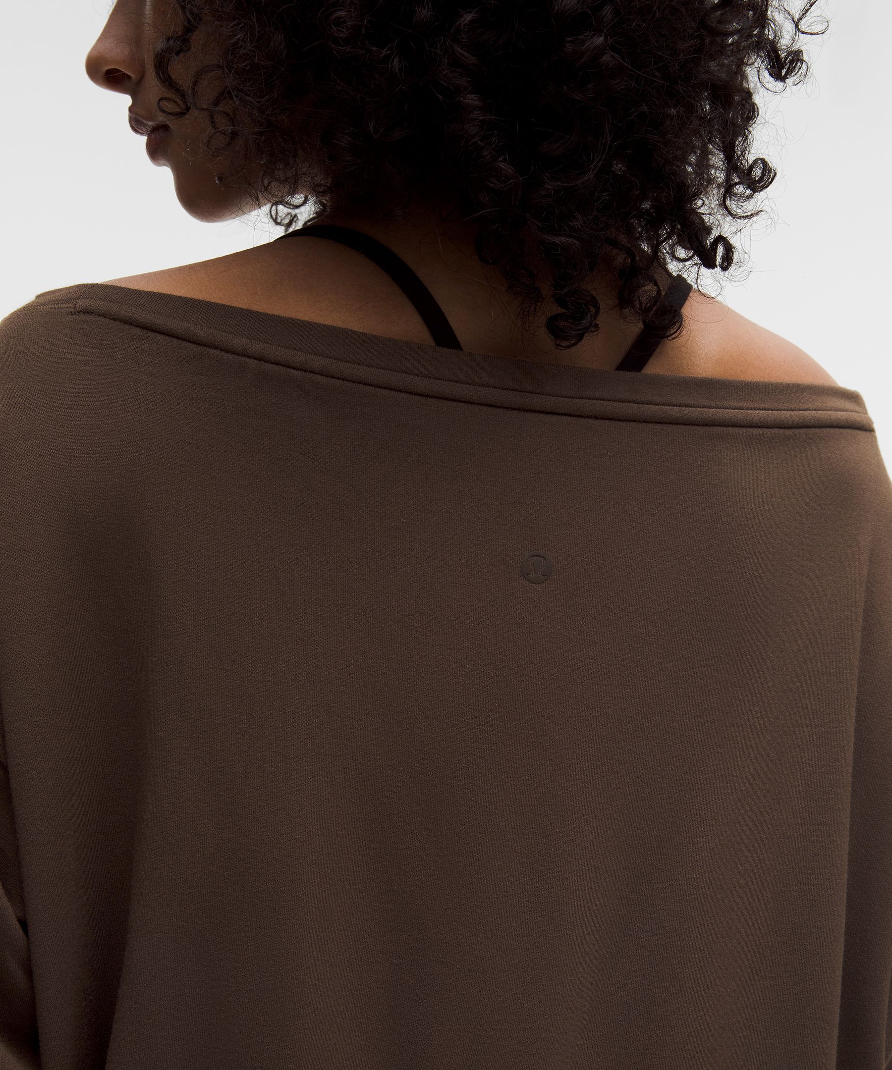 BeCalm Oversized Boatneck Long-Sleeve Shirt