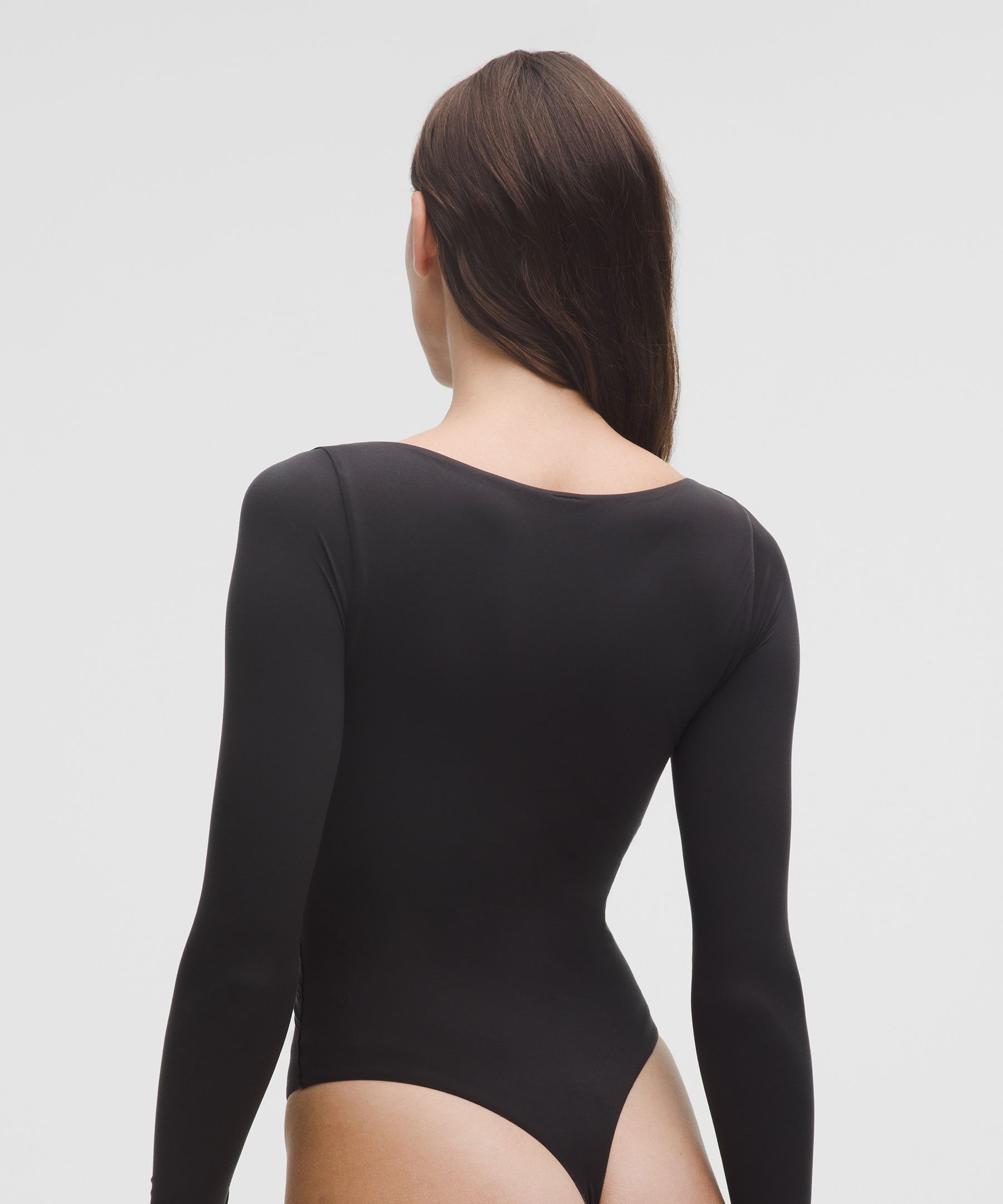 Lululemon Wundermost Ultra-soft Nulu Wrap-front Long-sleeve Bodysuit