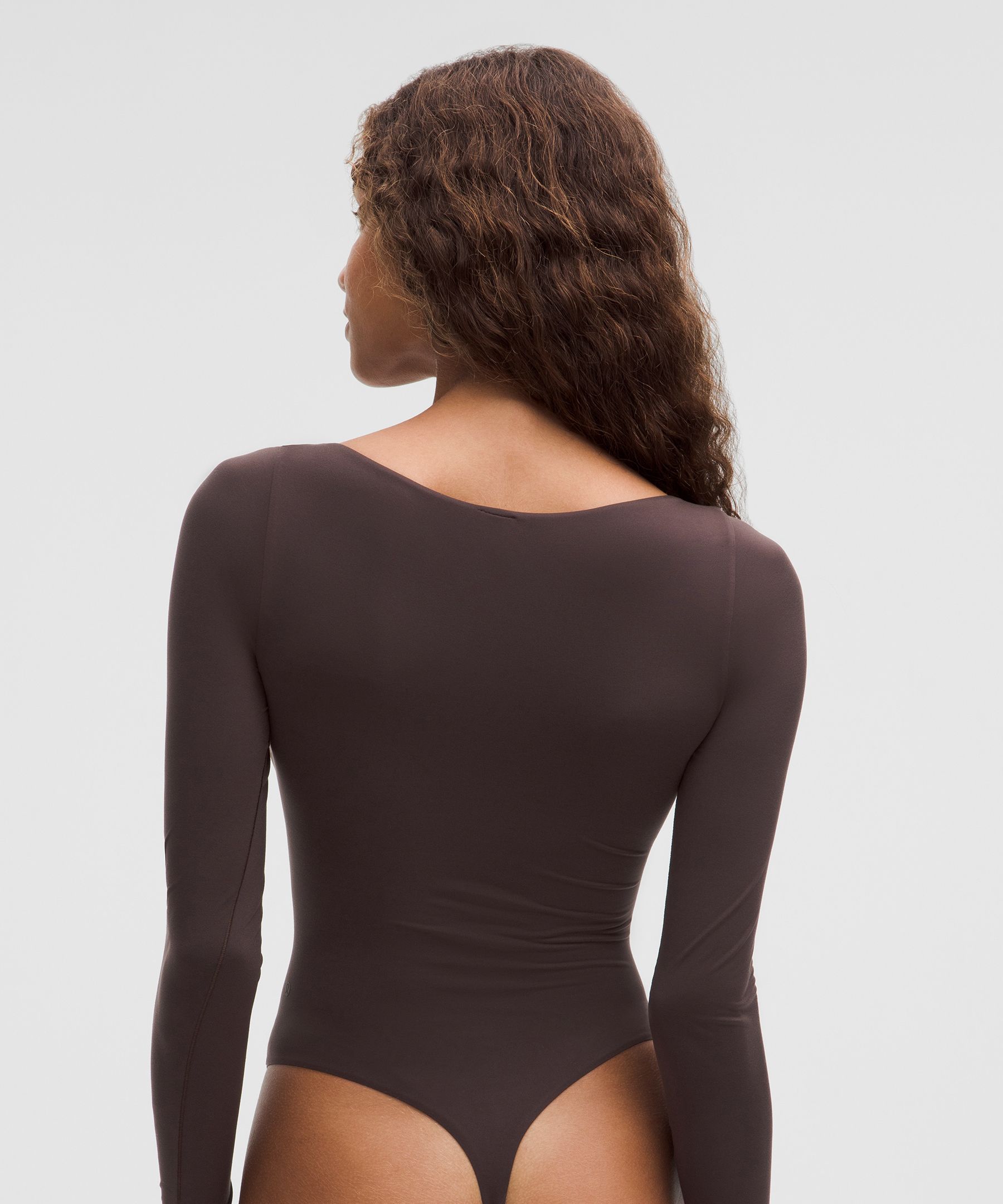 Lululemon Wundermost Ultra-soft Nulu Wrap-front Long-sleeve Bodysuit