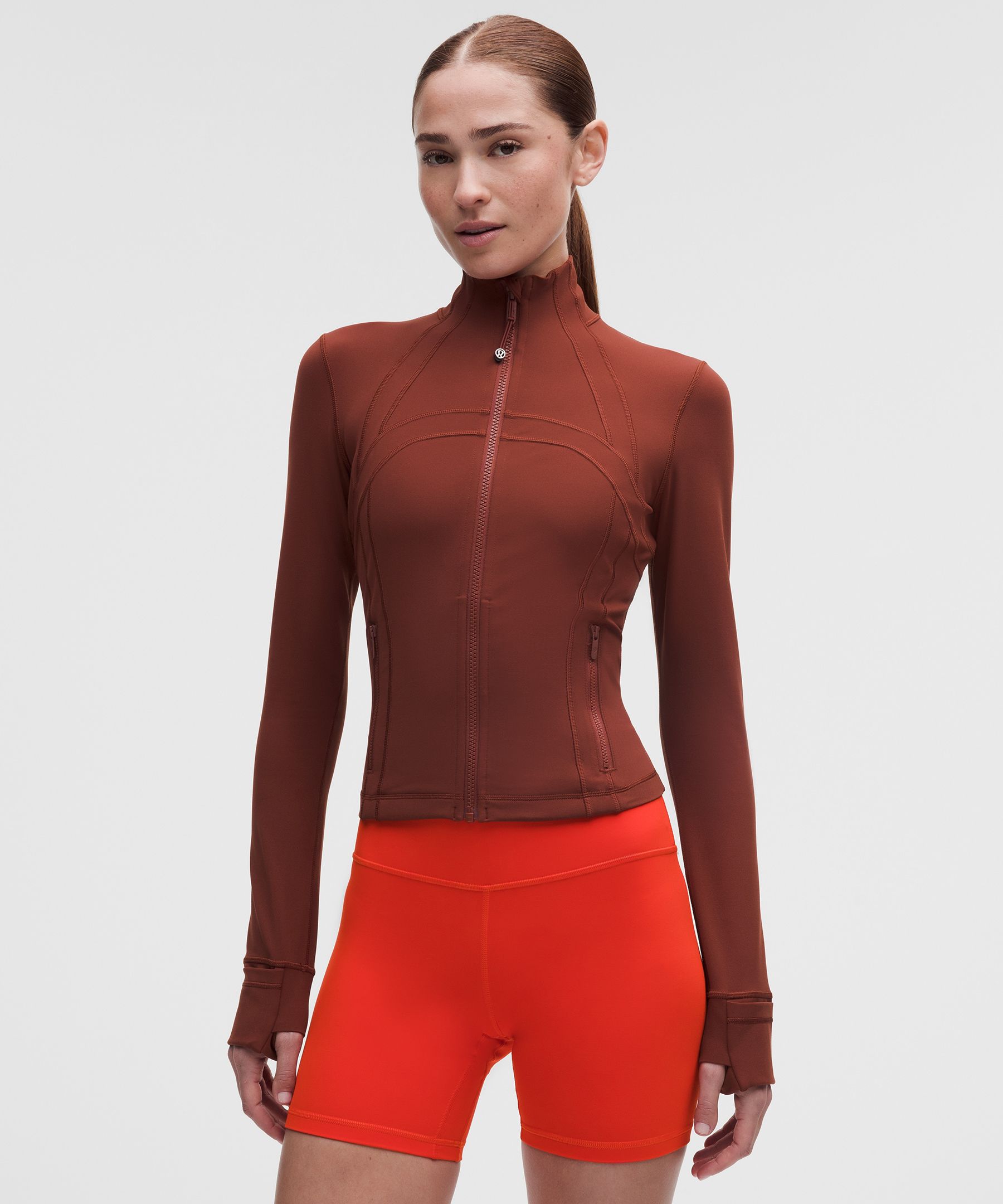 lululemon – Women’s Define Cropped Jacket Nulu – Color Red – Size 16
