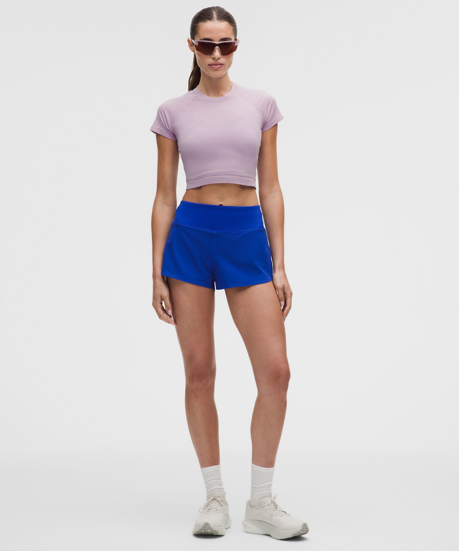 Playera Cropped Swiftly Tech 2.0 de manga corta