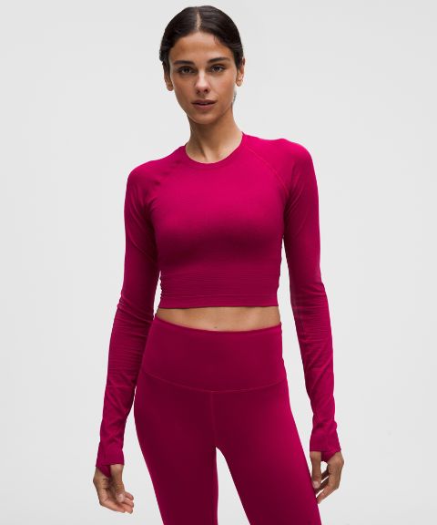 Женский укороченный лонгслив Lululemon Swiftly Tech 2.0