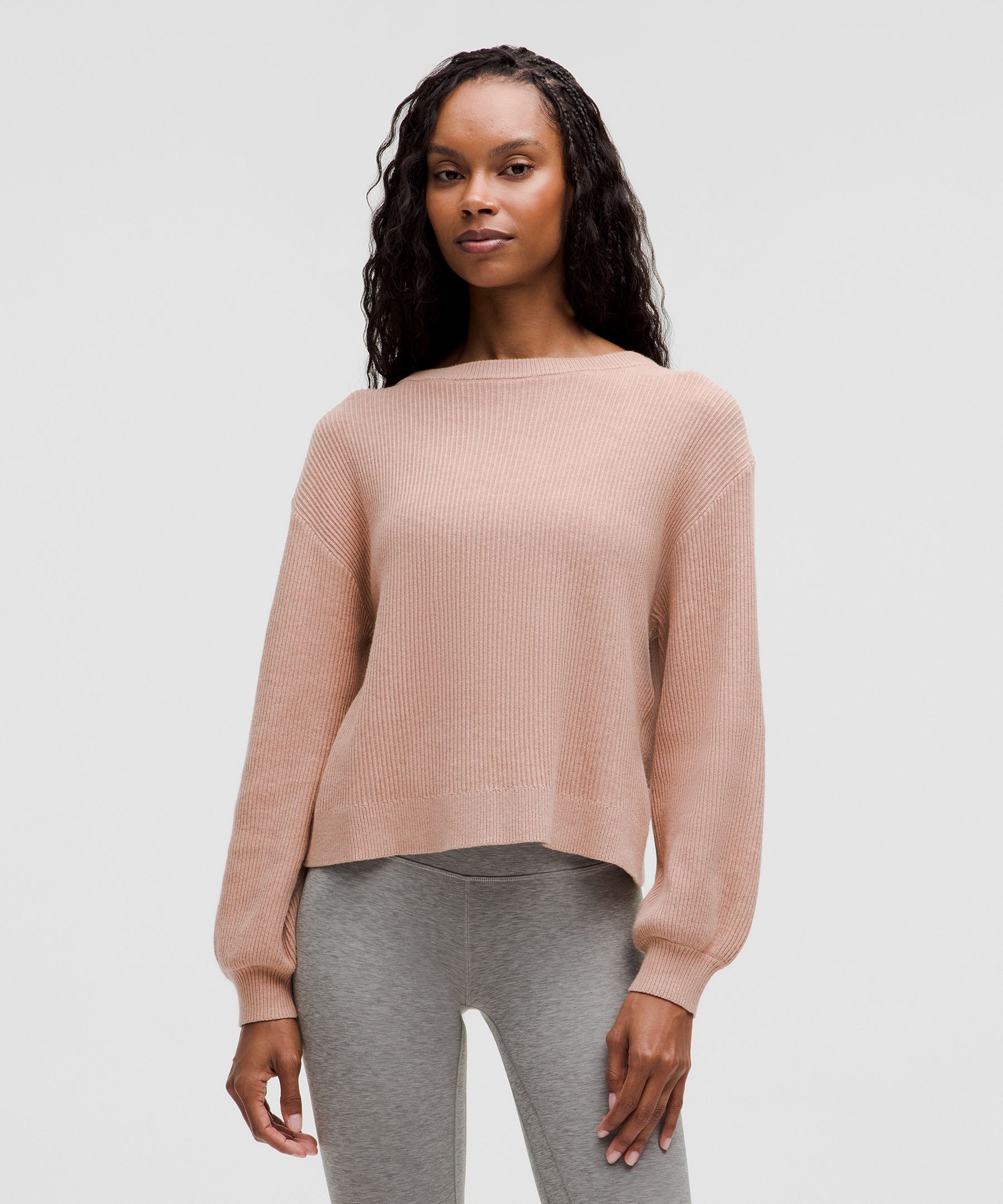 Reversible Crossover Sweater - Pink