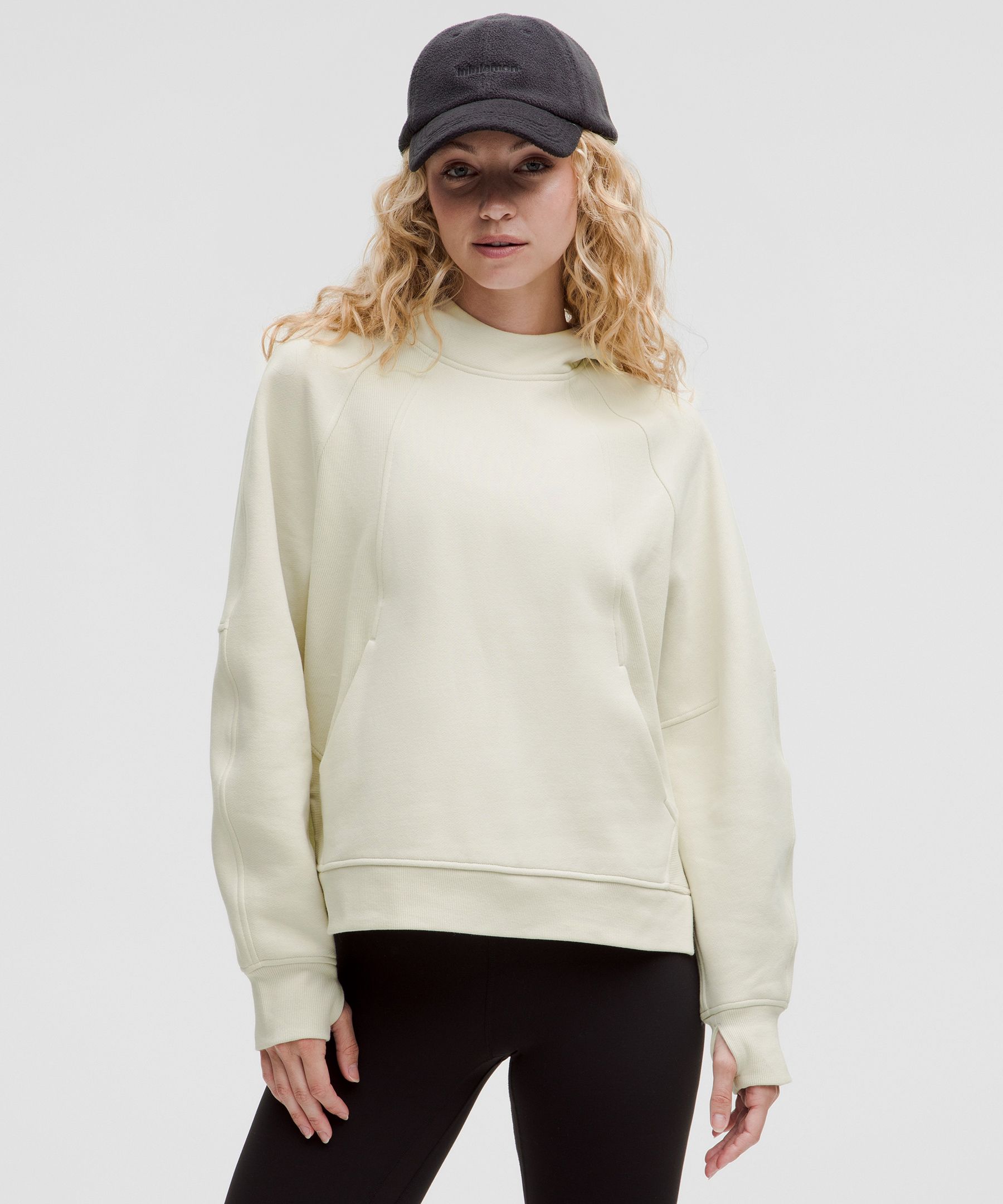 Scuba Oversized Side-Slit Hoodie