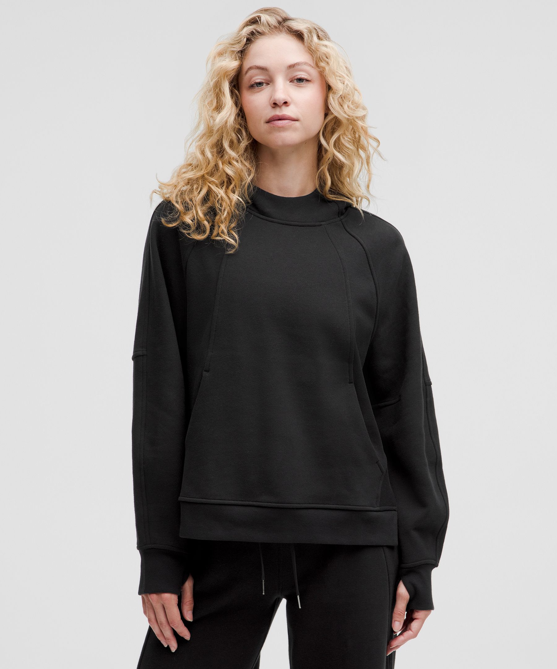 Hoodie with slits on side online