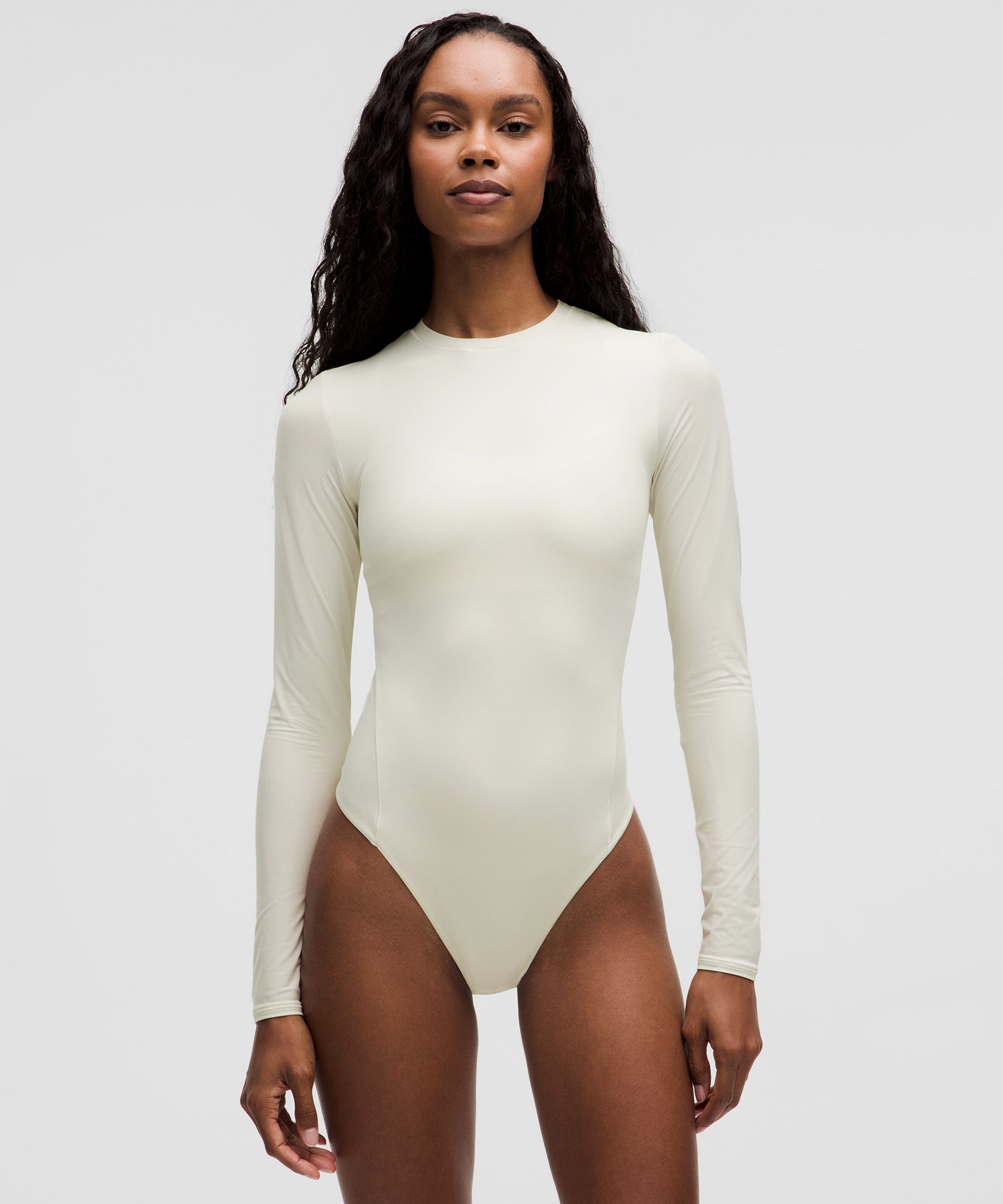 Wundermost Ultra-Soft Nulu Crewneck Long-Sleeve Bodysuit