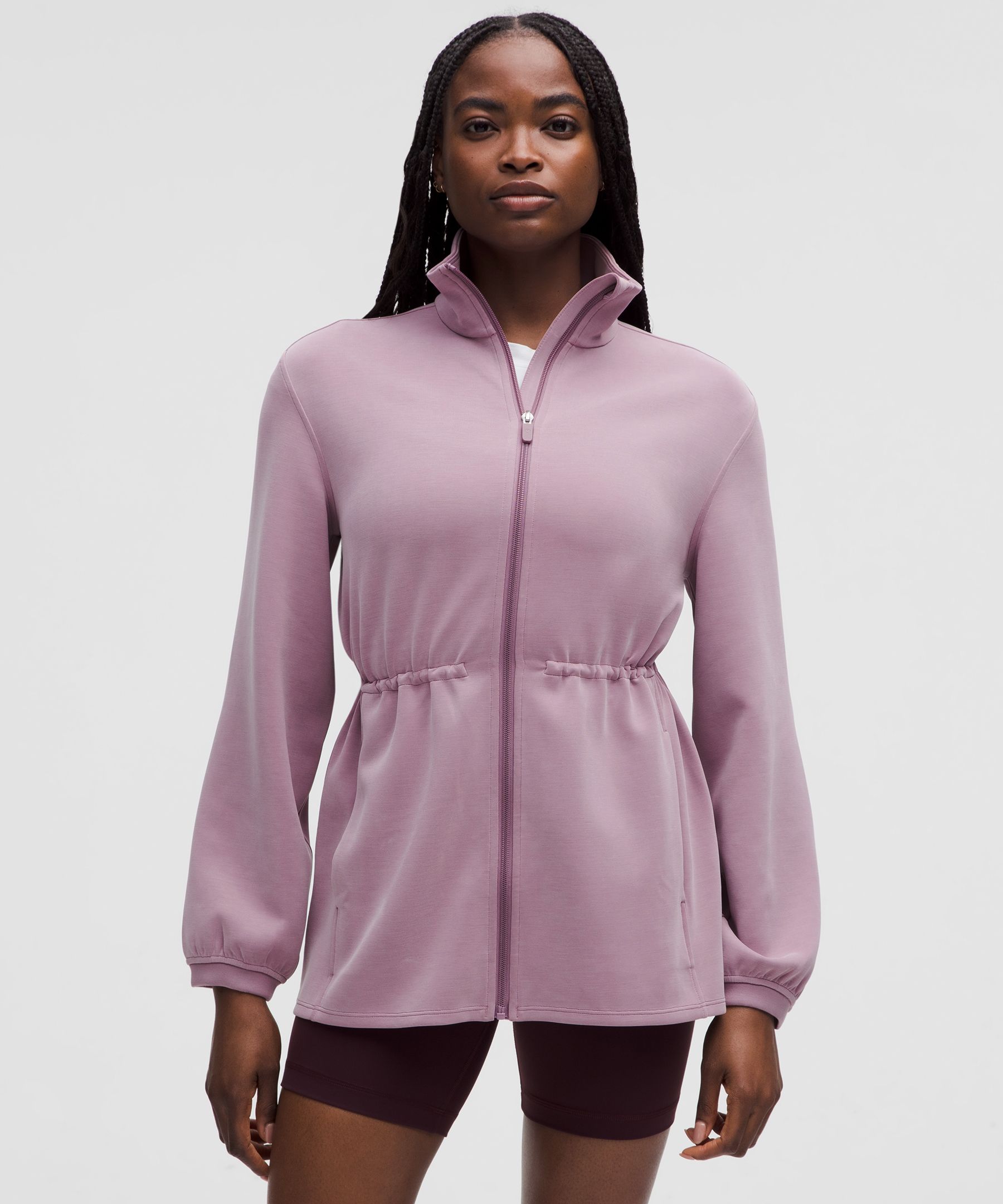 LULULEMON SOFTSTREME CINCH-WAIST FULL-ZIP JACKET