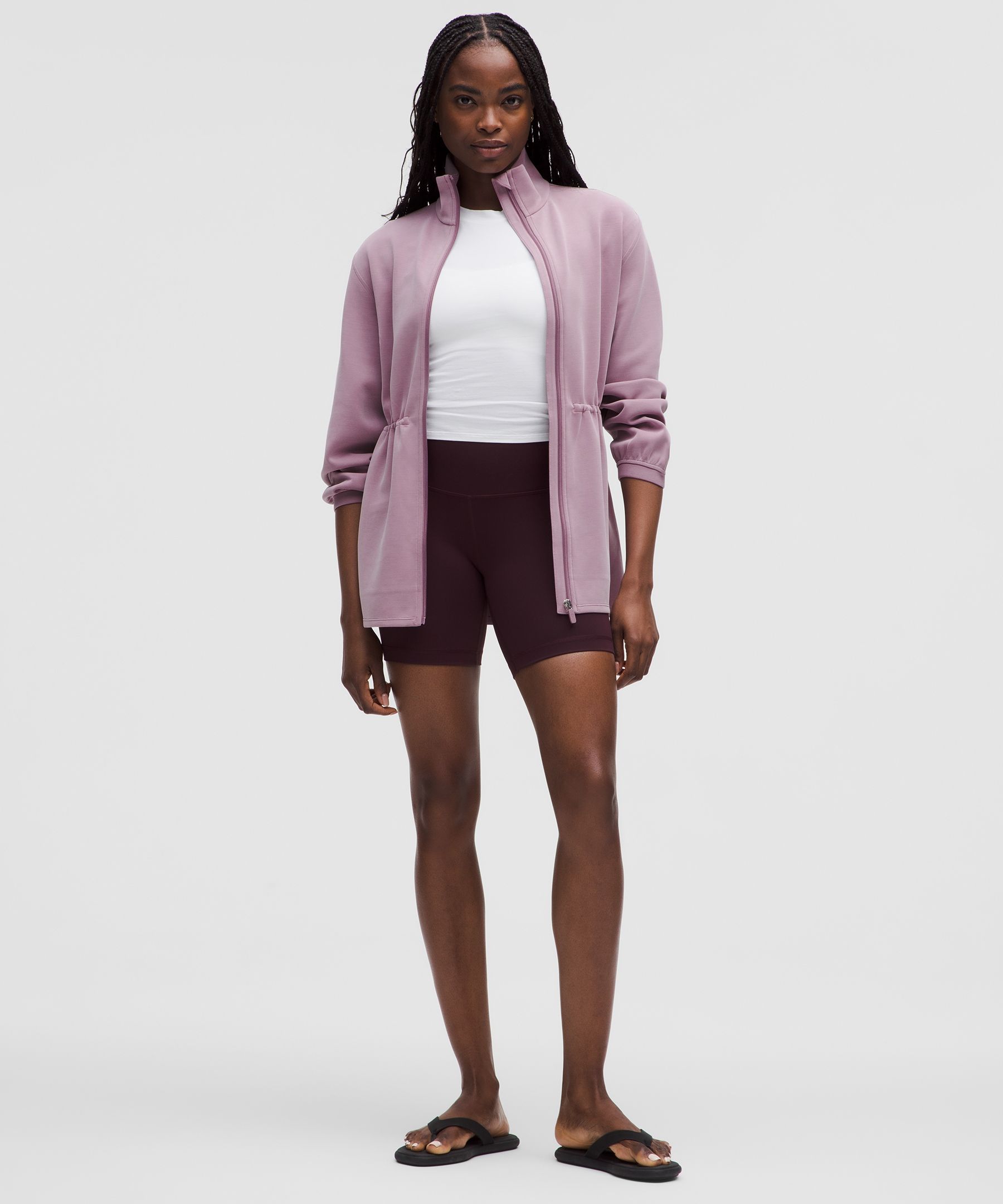 LULULEMON SOFTSTREME CINCH-WAIST FULL-ZIP JACKET